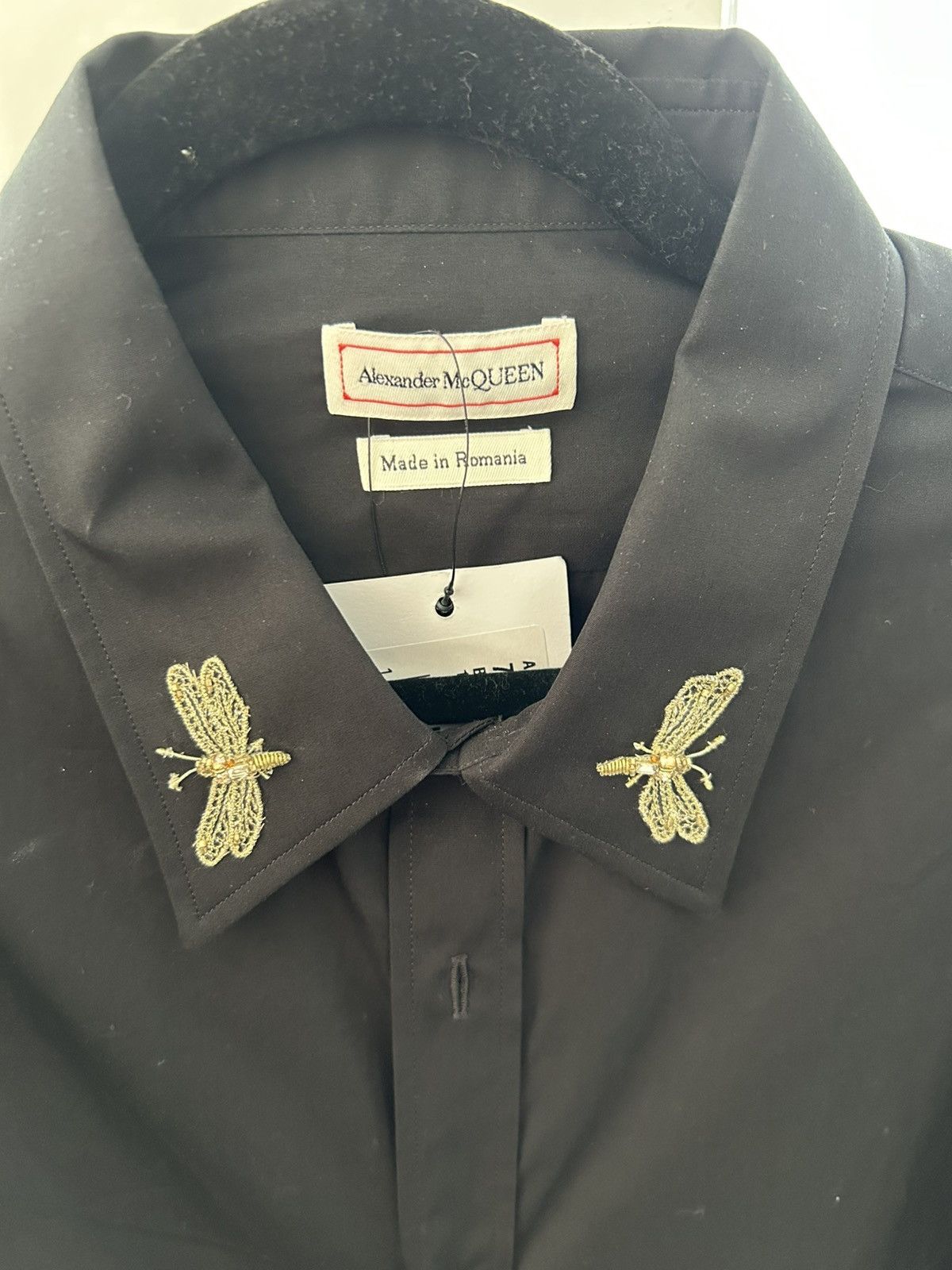 Alexander McQueen Alexander McQueen Button Down shirt with Gold embroidery Size US L / EU 52-54 / 3 - 4 Thumbnail