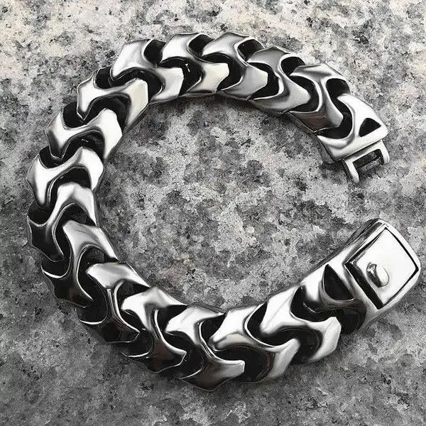 VIBE Dragon Shape Bracelet Silver Boho Punk Gothic Rock Size ONE SIZE - 2 Thumbnail