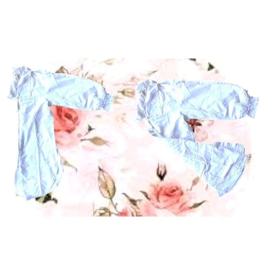 Designer × Vintage VTG Barbizon Nightgown Large Midi Night Shirt White Floral U Size L / US 10 / IT 46 - 10 Thumbnail