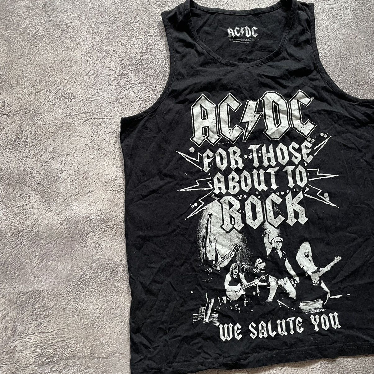 Band Tees Vintage Y2K AC DC Skeleton Face Blood DEAD Skulls Horror Tee Size US L / EU 52-54 / 3 - 4 Thumbnail