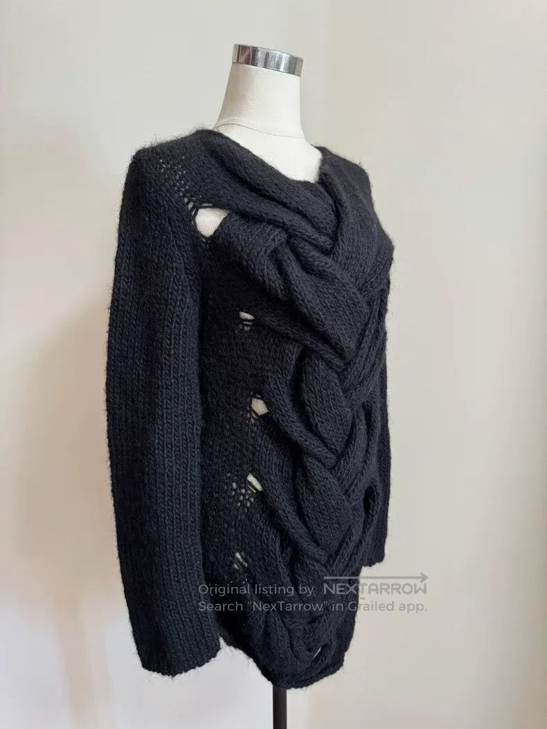Comme des Garcons Comme Des Garcons Herringbone Knit Sweater Size S / US 4 / IT 40 - 2 Thumbnail