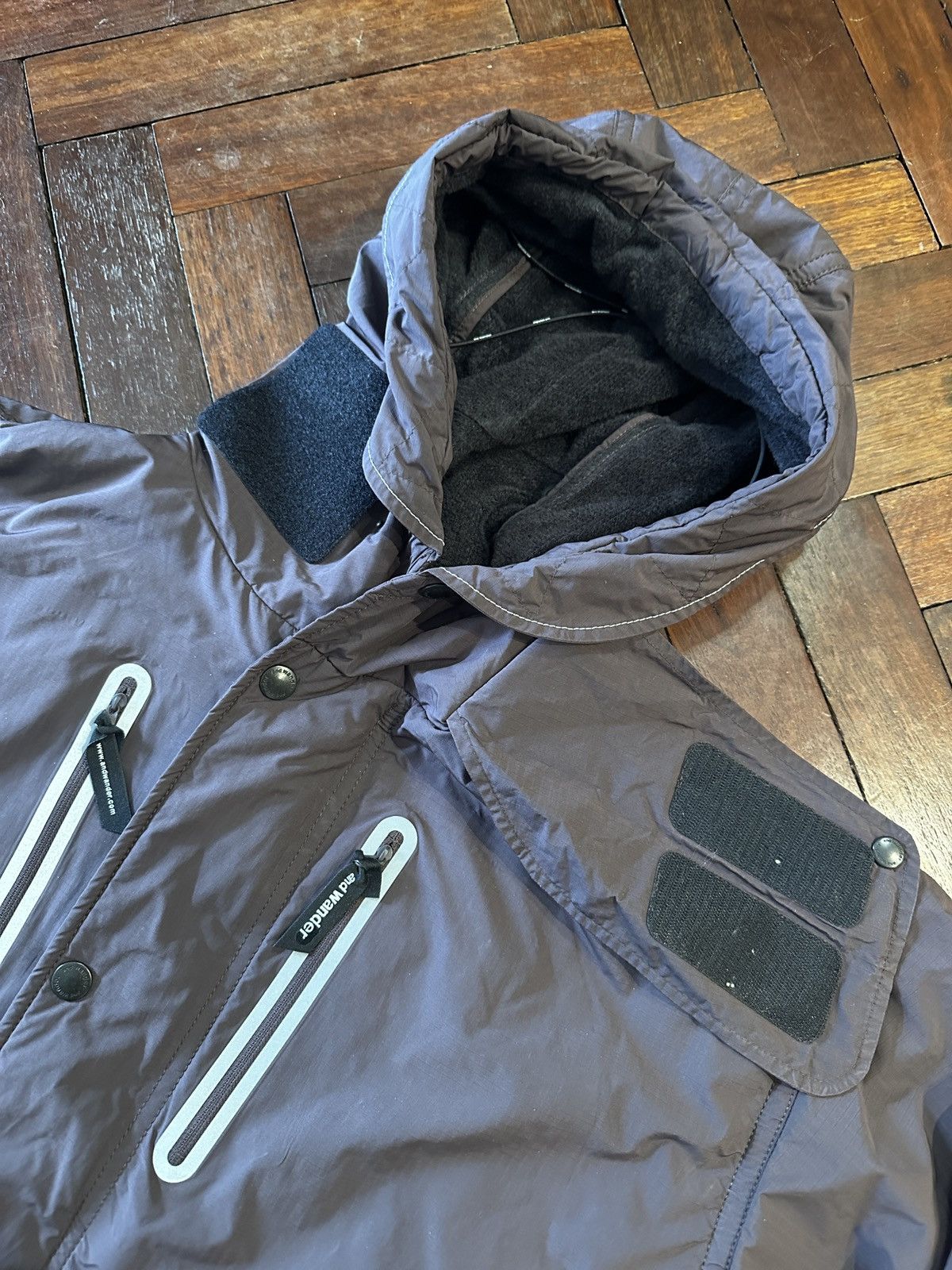 And Wander and wander Octa Jacket in Brown, size L/XL Size US L / EU 52-54 / 3 - 4 Thumbnail