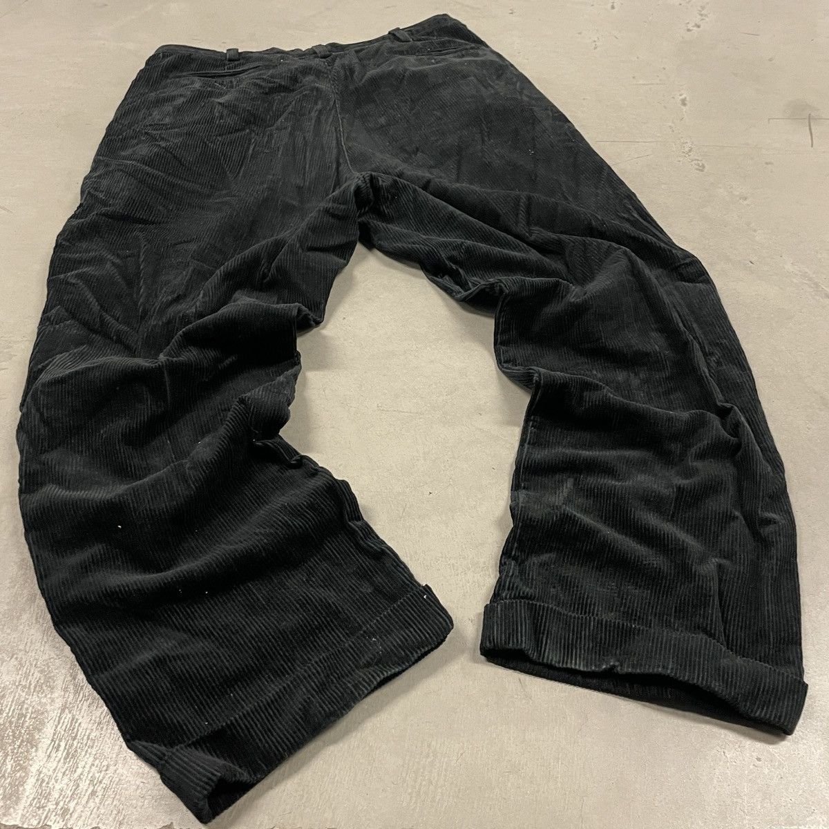 Vintage Baggy black corduroy pants Size US 36 / EU 52 - 2 Thumbnail