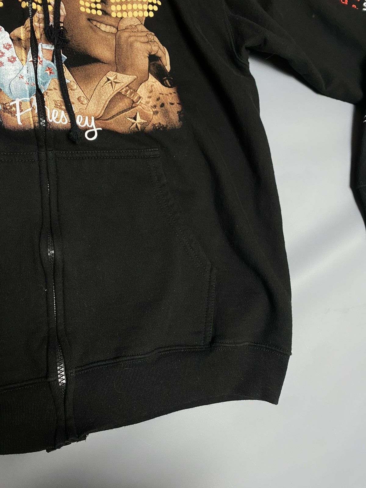 Band Tees VTG Rock@Tees Elvis Presley Full Zip Hoodie Women’s Size L Size L / US 10 / IT 46 - 10 Thumbnail