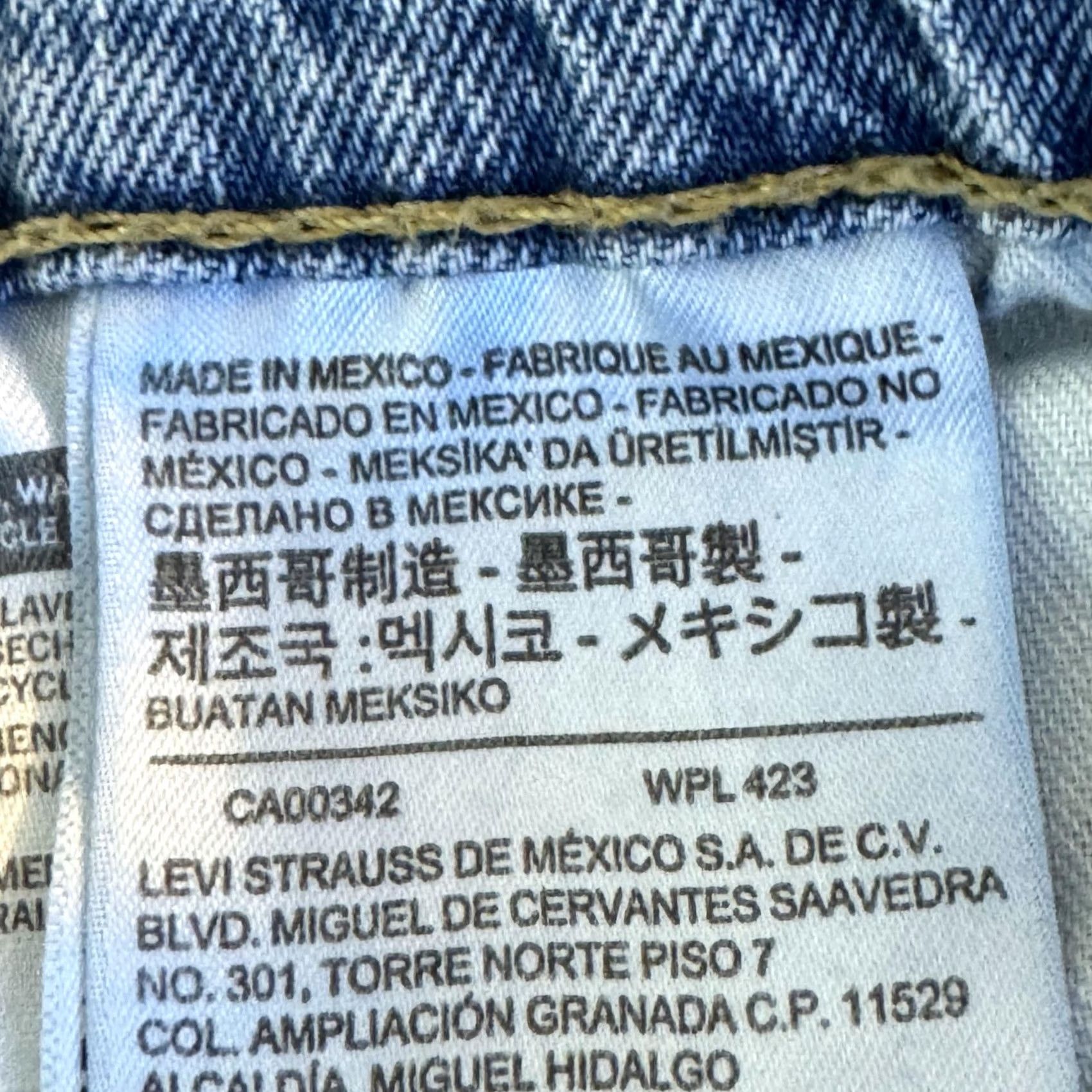Levi's Levi's 505 Jeans Mens 34x29 Light Wash Straight Leg Stretch Denim Casual Blue Zipper Button Logo Pockets Size US 34 / EU 50 - 5 Thumbnail