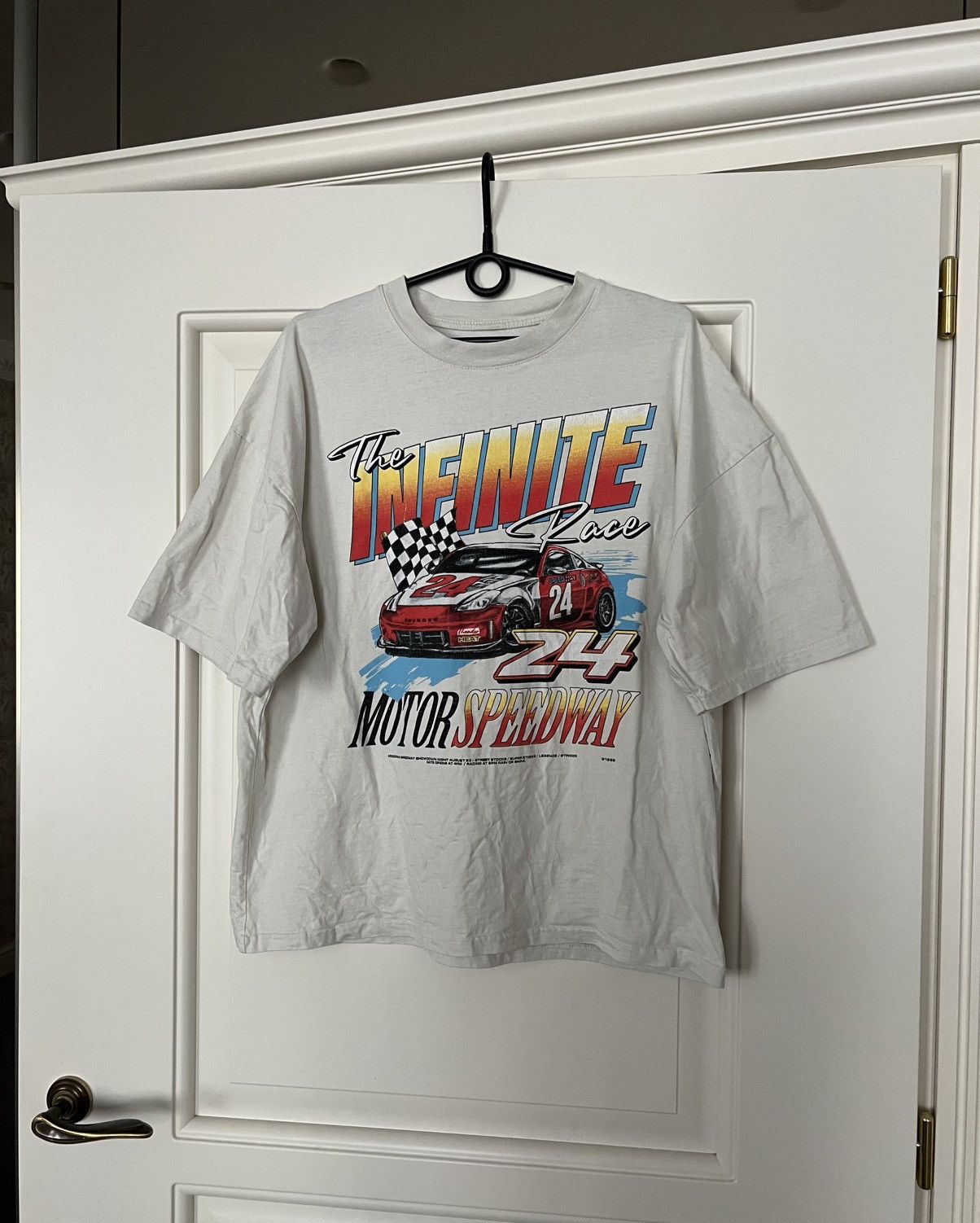 NASCAR Vintage 1996 NASCAR Speedway Racing Infinite Car T-Shirt Tee Size US XL / EU 56 / 4 - 1 Thumbnail