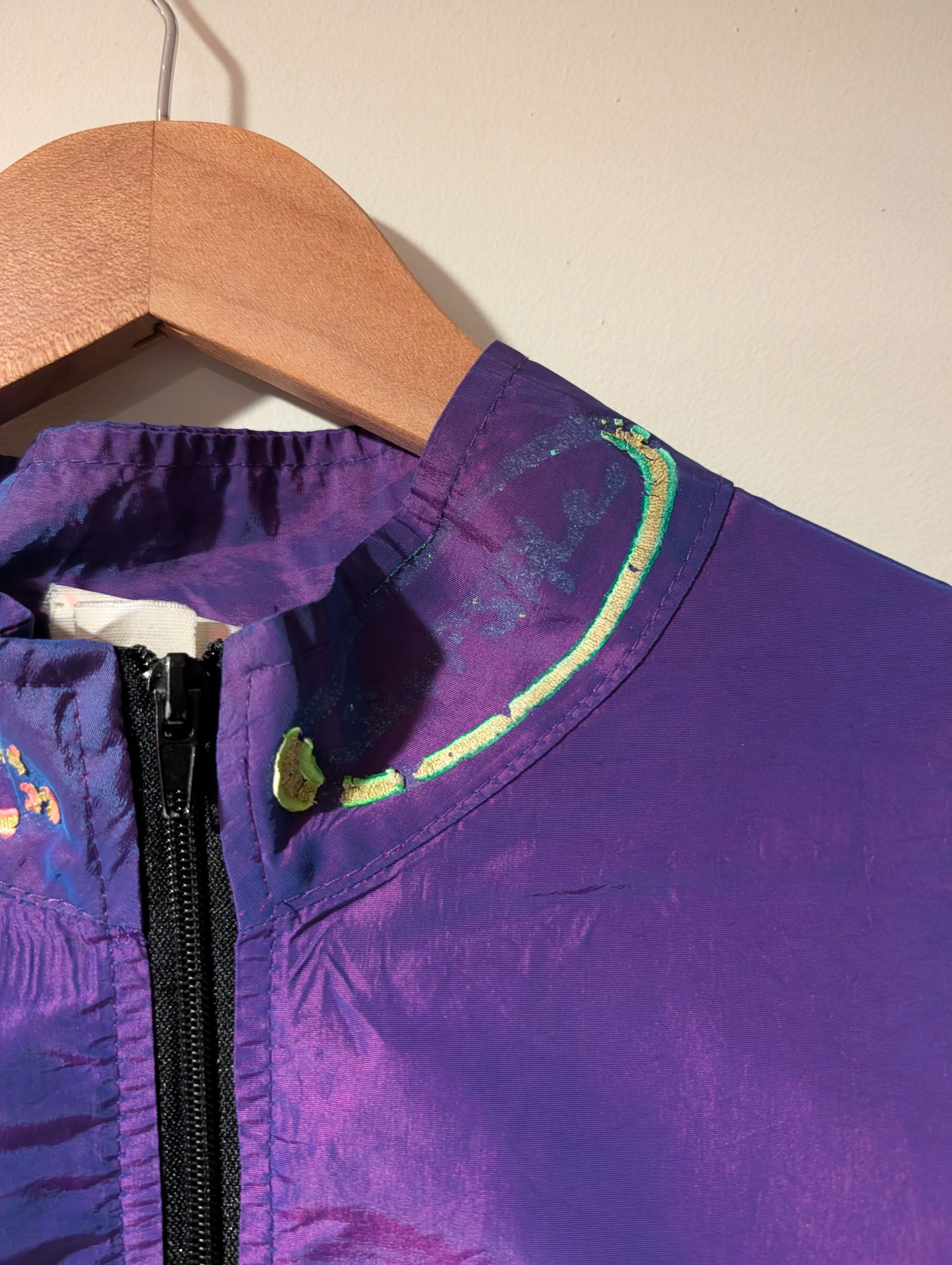 Sun Surf Vintage 90s Surf Style Purple One Size Windbreaker Jacket Size US XXL / EU 58 / 5 - 5 Thumbnail
