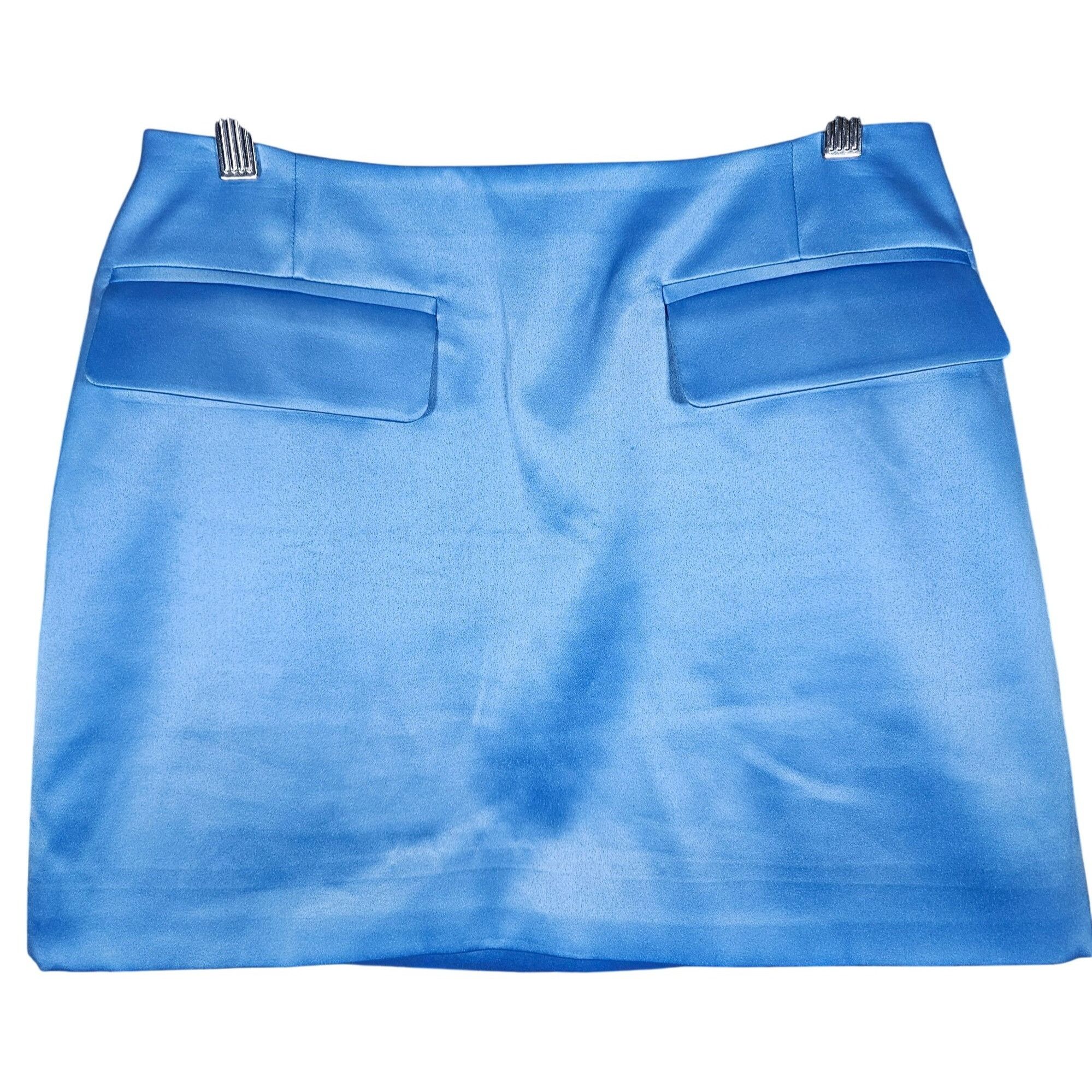 Baum und Pferdgarten Baum Und Pferdgarten Women’s Satin Skirt Blue 6 Quiet Luxury Size 28" / US 6 / IT 42 - 2 Thumbnail