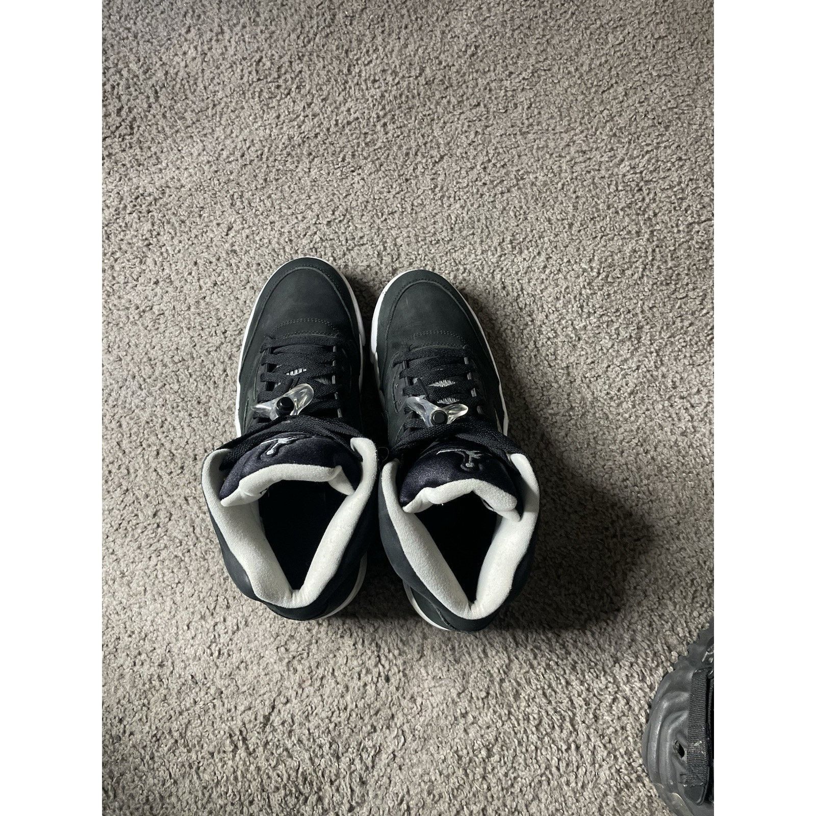 Jordan Brand Size 11.5- Men’s Nike Air Jordan 5 Retro Oreo Black 2013 Size US 11.5 / EU 44-45 - 4 Thumbnail