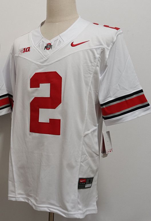 Other Men's Ohio State Buckeyes #2 Caleb Downs White Jersey Size US S / EU 44-46 / 1 - 2 Thumbnail