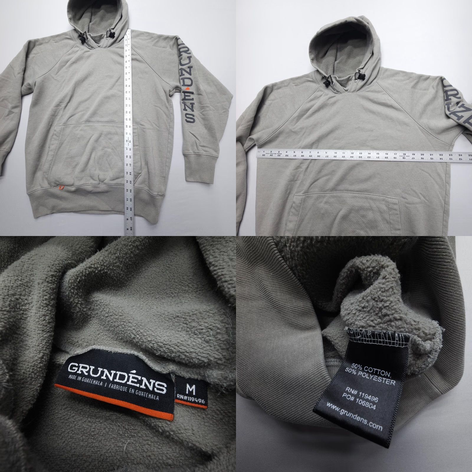 Vintage Grundens Dillingham Tech Hoodie Mens Medium Gray Fleece Spellout Fishing Work Shirt Pullover Hooded Pockets Logo 2000s Style Mens Size US M / EU 48-50 / 2 - 8 Thumbnail