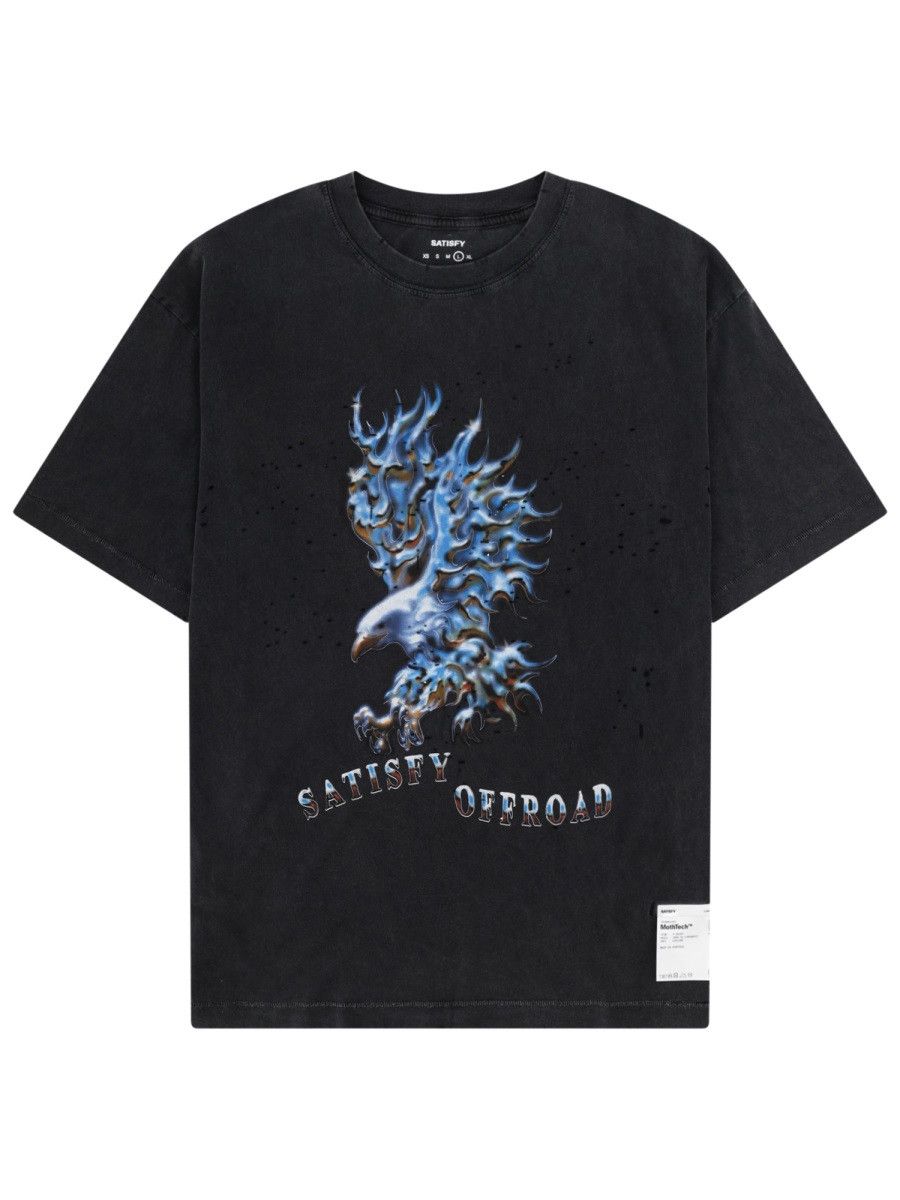 Satisfy SATISFY T-SHIRT CON STAMPA - BLACK Size US S / EU 44-46 / 1 - 1 Thumbnail