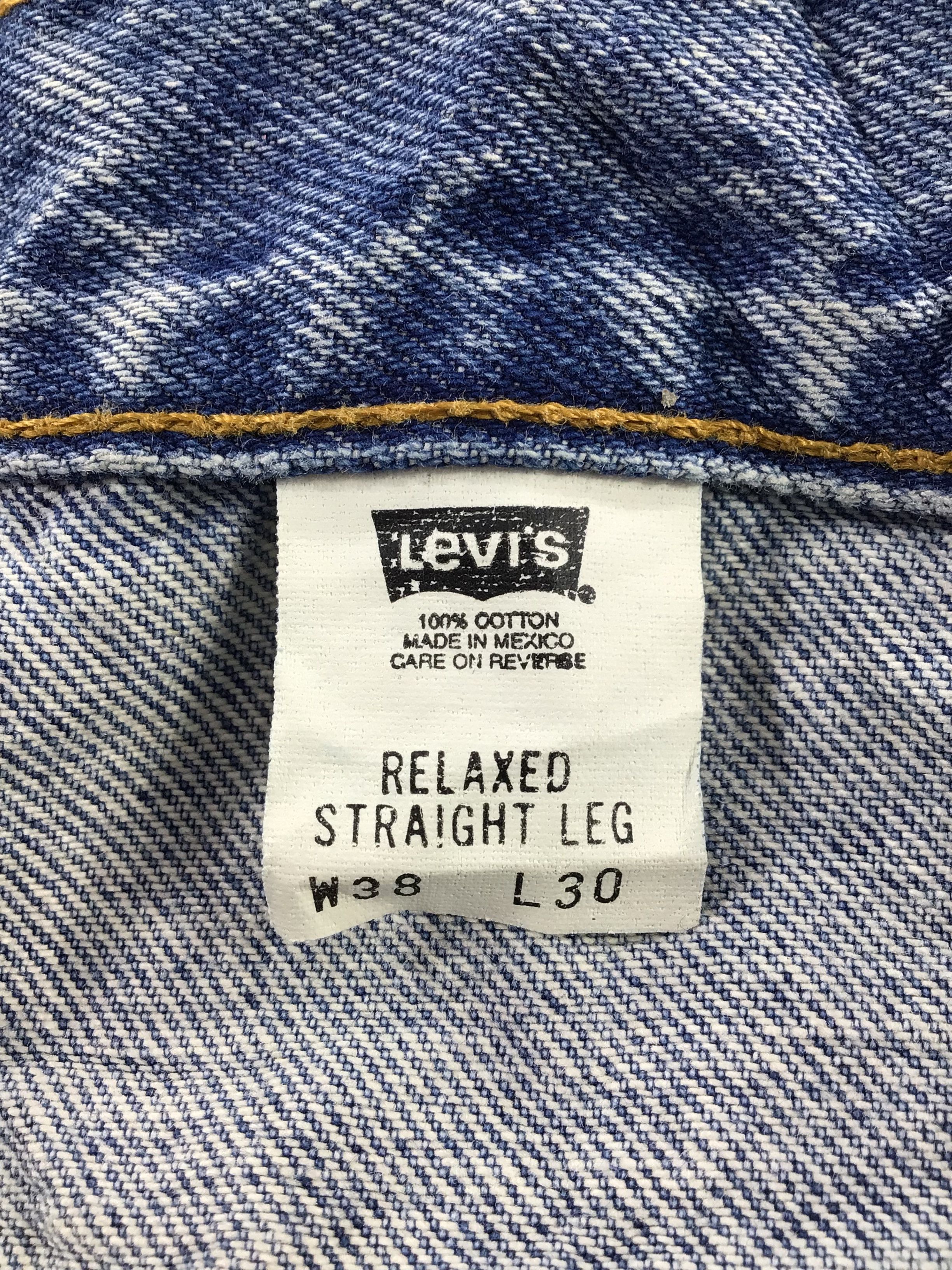 Levi's Vintage Levis 901 Straight Jeans Blue Wash KJ282 Size US 37 - 9 Thumbnail