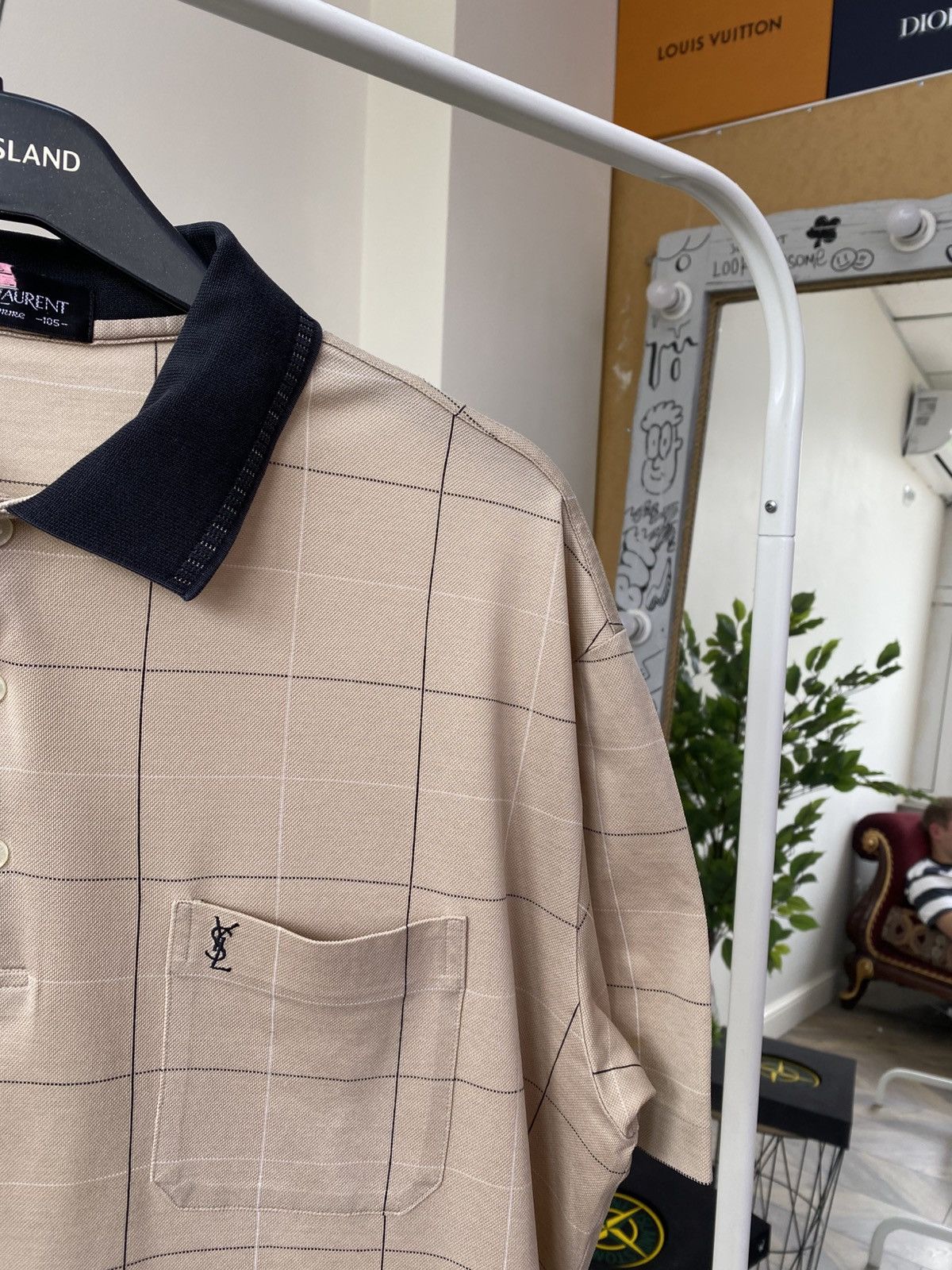 Designer × Vintage × Yves Saint Laurent Vintage YSL Yves Saint Laurent Luxury Polo T-shirt Size US L / EU 52-54 / 3 - 5 Thumbnail