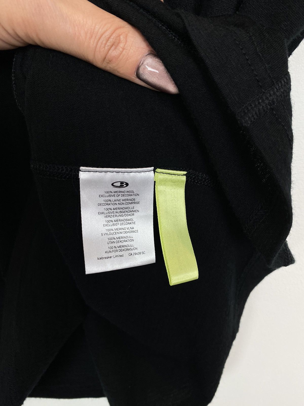 Icebreaker ⛰️ Icebreaker Bodyfit 200 Merino Wool T-shirt Knit Top Black Size US XXL / EU 58 / 5 - 6 Thumbnail