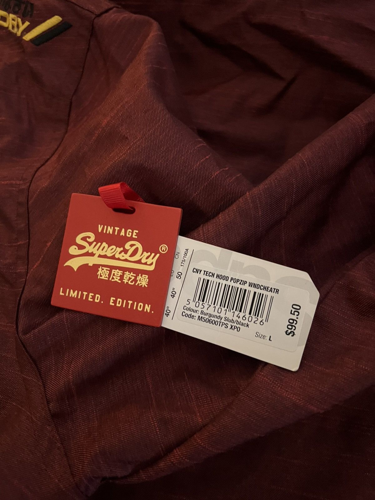 Superdry Superdry CNY Tech Hood Pop Zip Windcheater Size US L / EU 52-54 / 3 - 12 Thumbnail