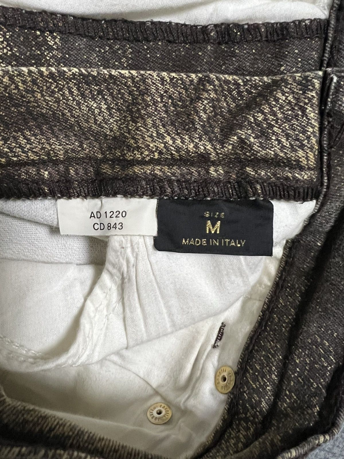 Roberto Cavalli Roberto cavalli flare jeans pants M eco leather Size 29" - 4 Thumbnail