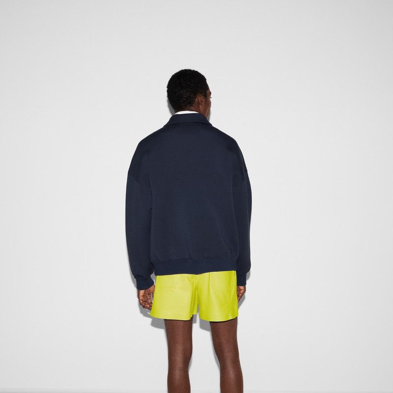 Gucci oc11z0226 Jersey Half-Zip Jacket With Patch in Blue Size US XXL / EU 58 / 5 - 4 Thumbnail