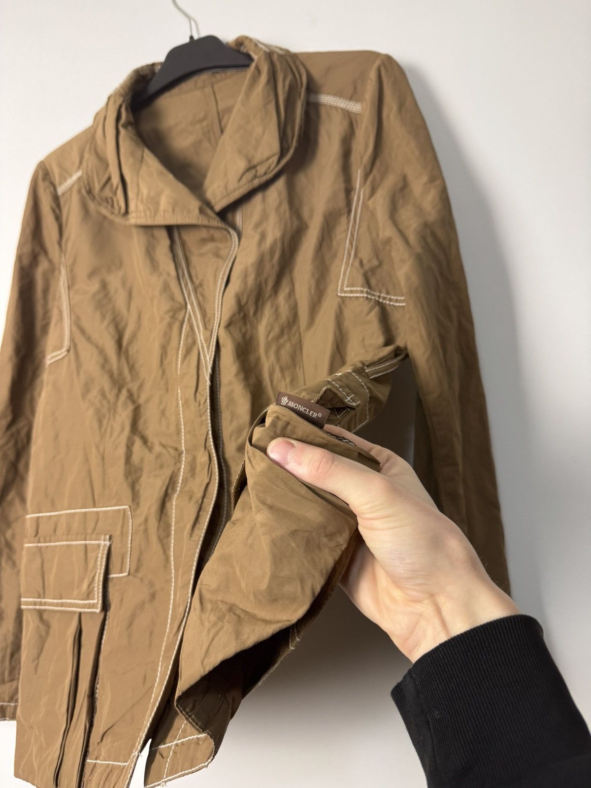 Moncler Moncler Light Brown Utility Jacket Luxury Designer Size M / US 6-8 / IT 42-44 - 2 Thumbnail