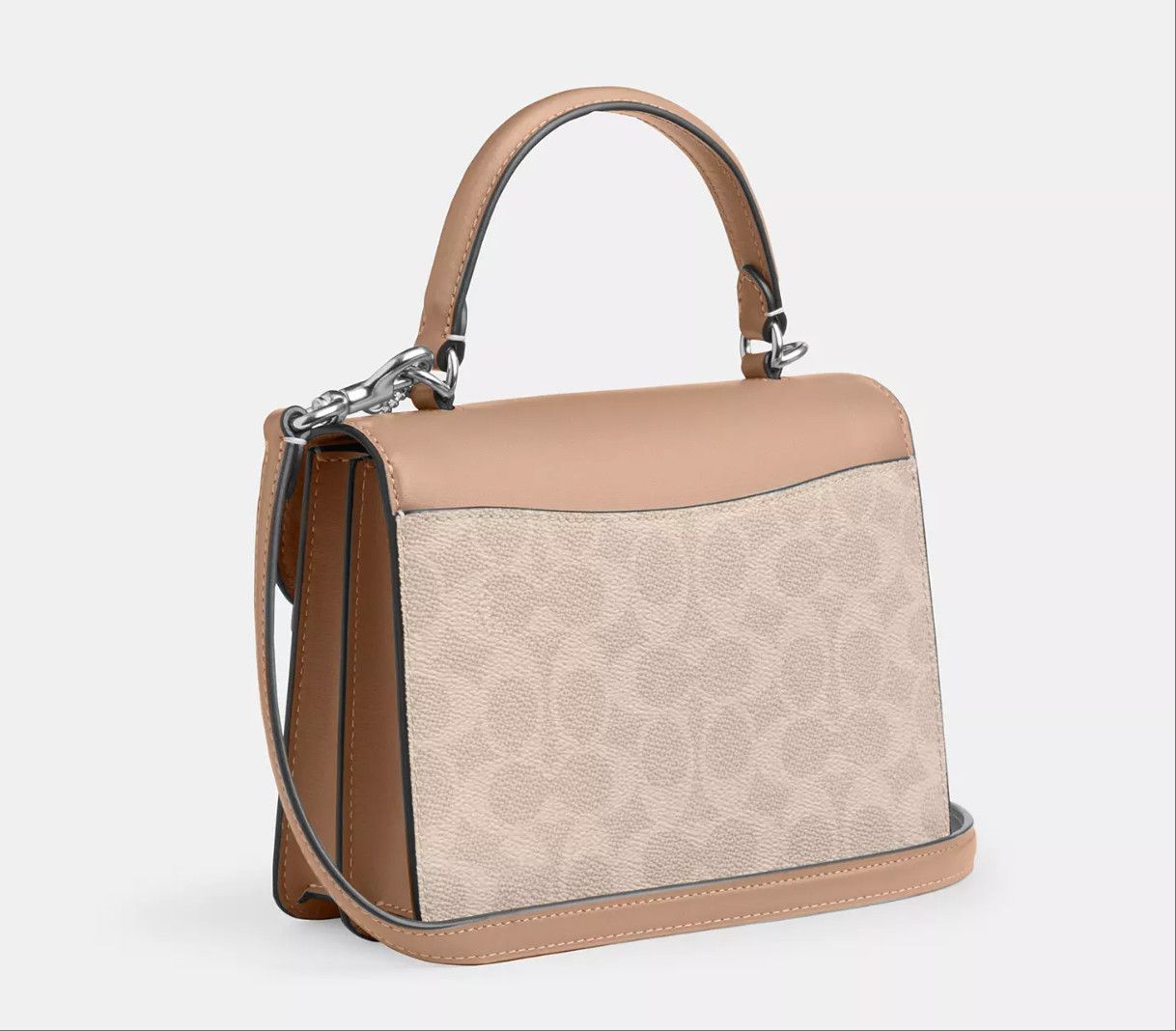 Coach Courtney Top Handle Bag In Signature Canvas CCE22 Size ONE SIZE - 7 Thumbnail