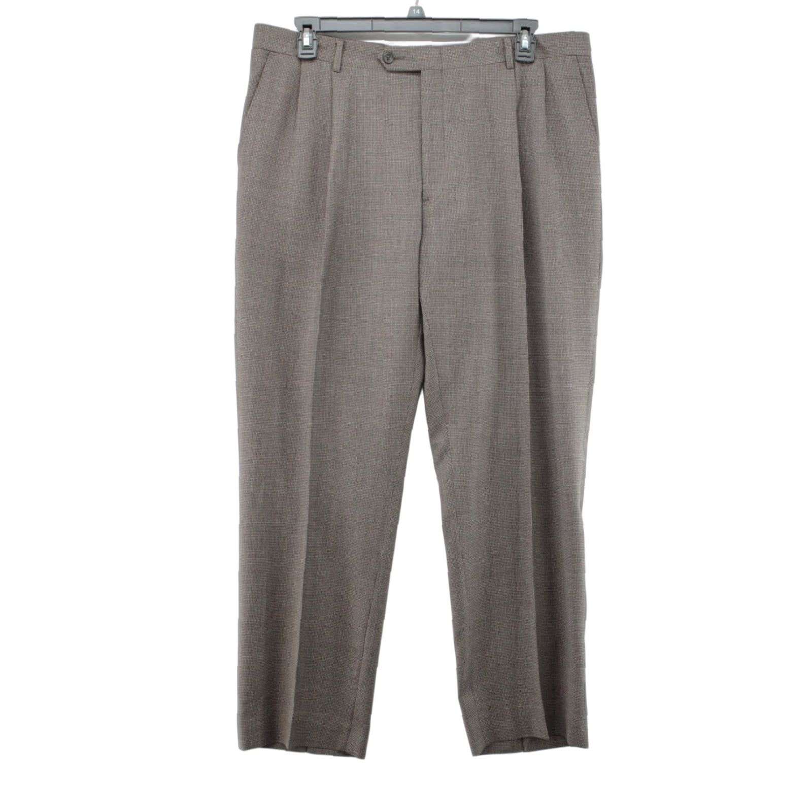 Hart Schaffner Marx VINTAGE Hart Schaffner Marx Dress Pants Men 38x30 Wool Green Preppy Office Casual Regular Mens Size US 38 / EU 54 - 1 Thumbnail