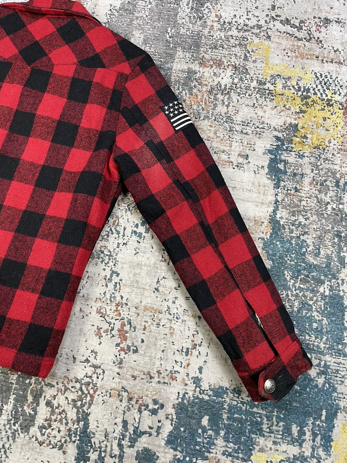 Japanese Brand SF Sanford Guaranteed Red Checkered Plaid Jacket Size US S / EU 44-46 / 1 - 8 Thumbnail