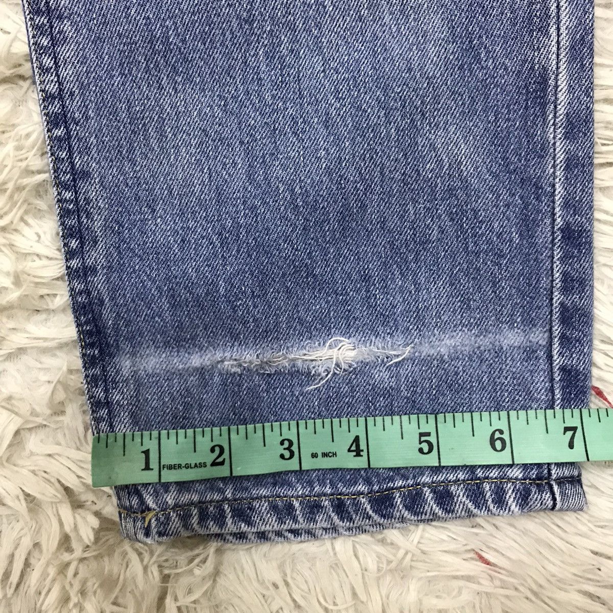 Lee Vintage Lee Straight Cut Distressed DenimJeans Size US 27 - 22 Thumbnail