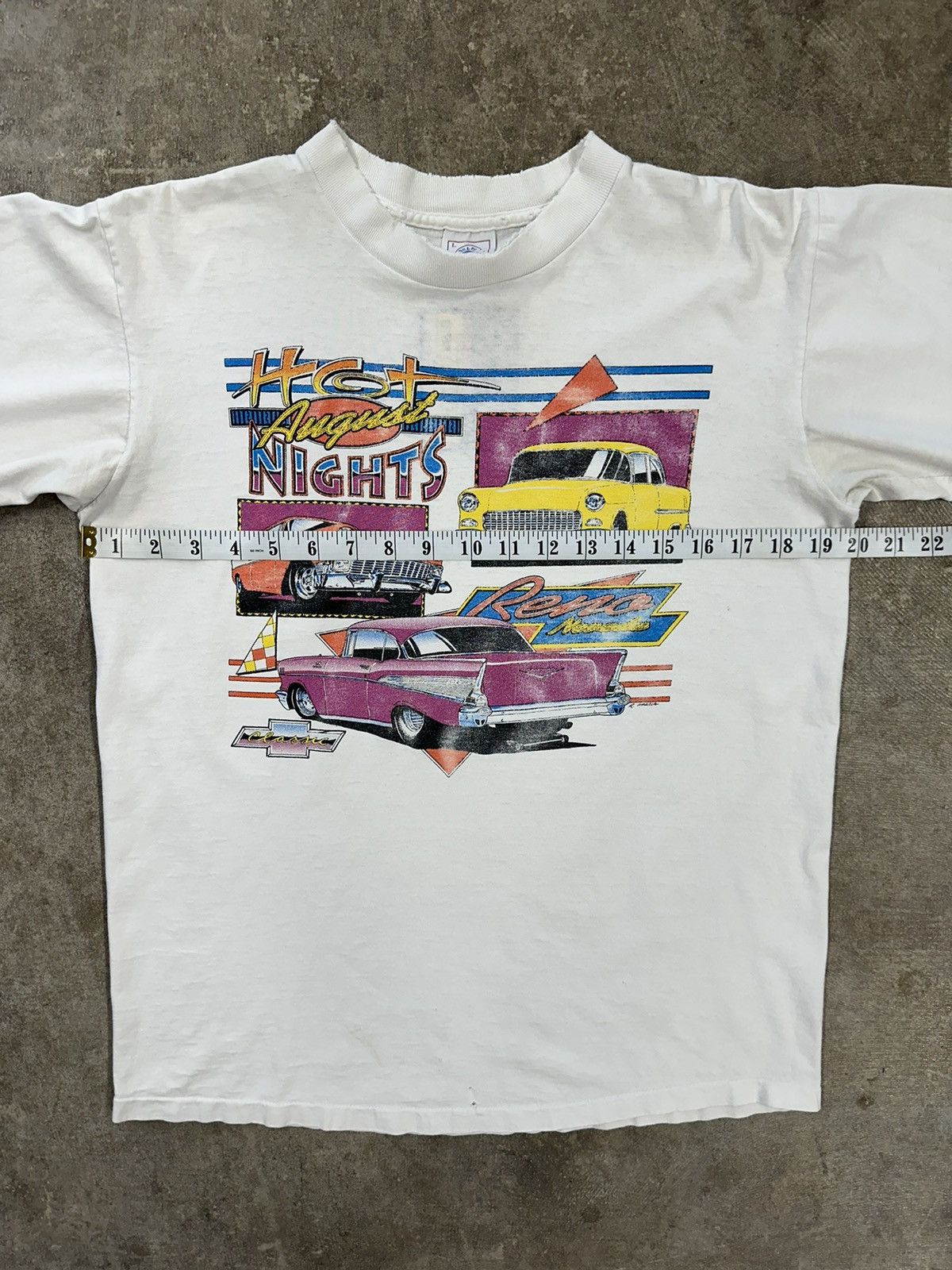 Delta Vintage 90s Hot August Nights Car T-Shirt Size US L / EU 52-54 / 3 - 10 Thumbnail