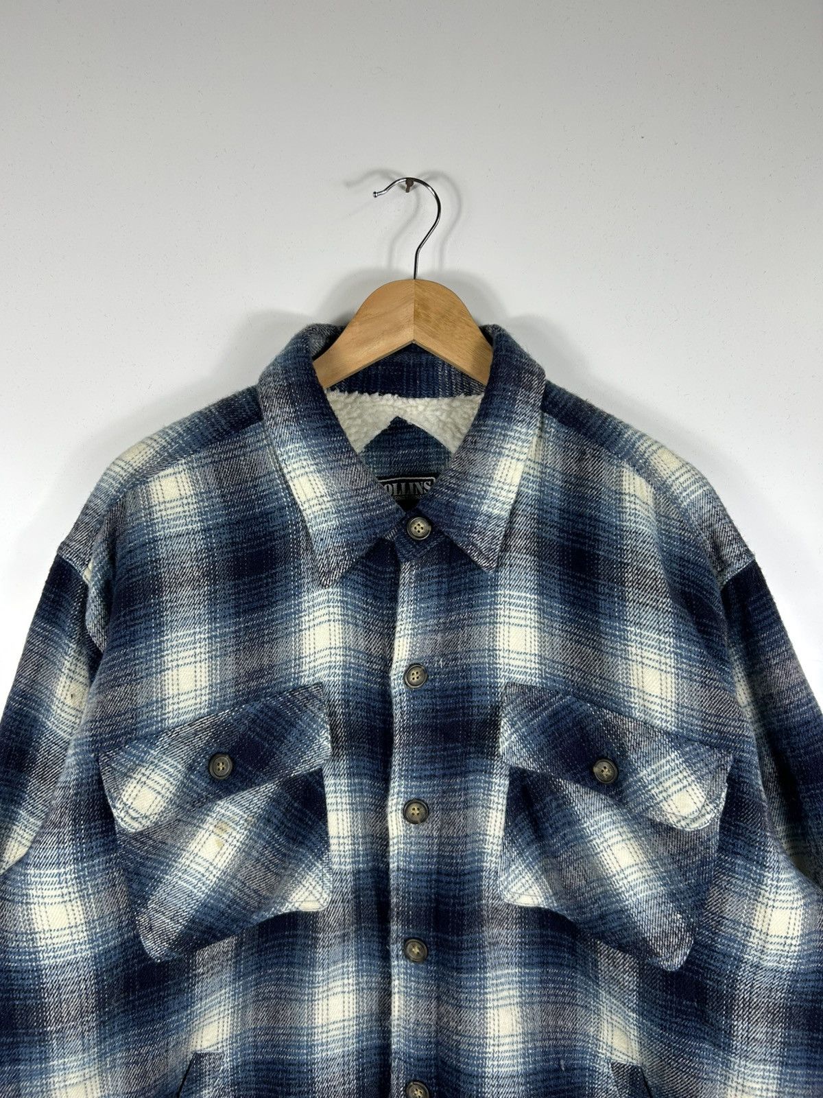Flannel ⚡️Vintage Collins International Flannel Chore Shirt Jacket Size US L / EU 52-54 / 3 - 4 Thumbnail