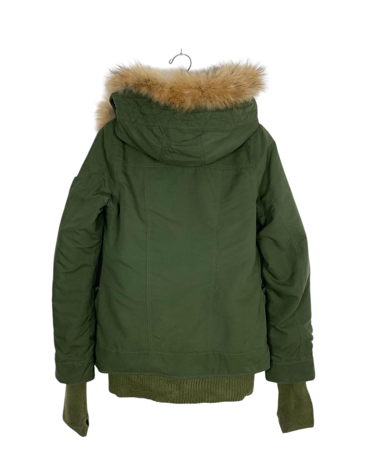Japanese Brand Rare‼️ Sly Military Olive Green Fur Hooded Parka Size XS / US 0-2 / IT 36-38 - 5 Thumbnail