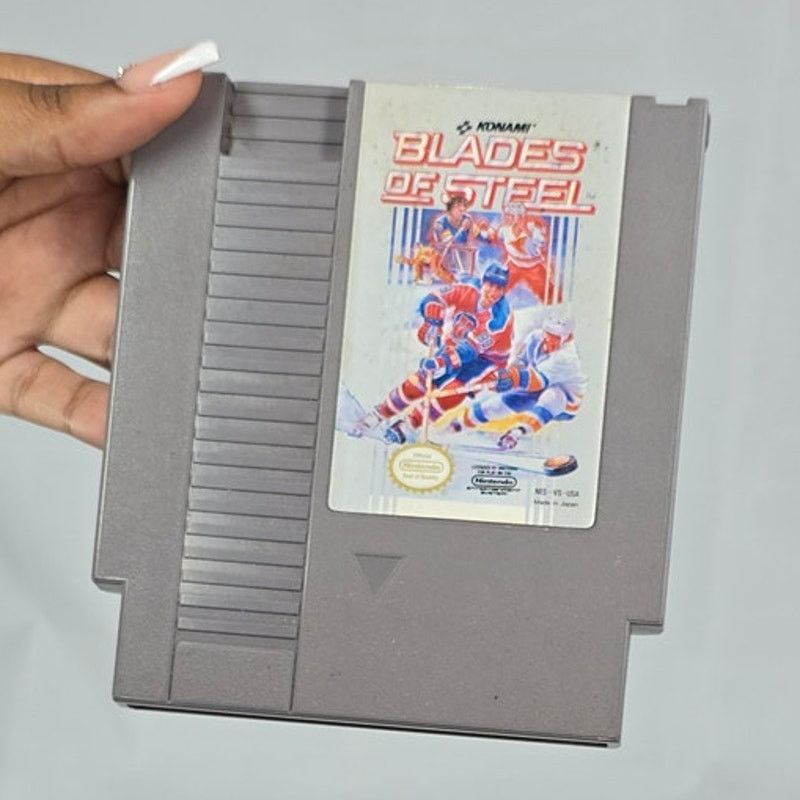 Nintendo Blades of Steel NES Game by Konami 1987 Vintage Cartridge Size ONE SIZE - 3 Thumbnail