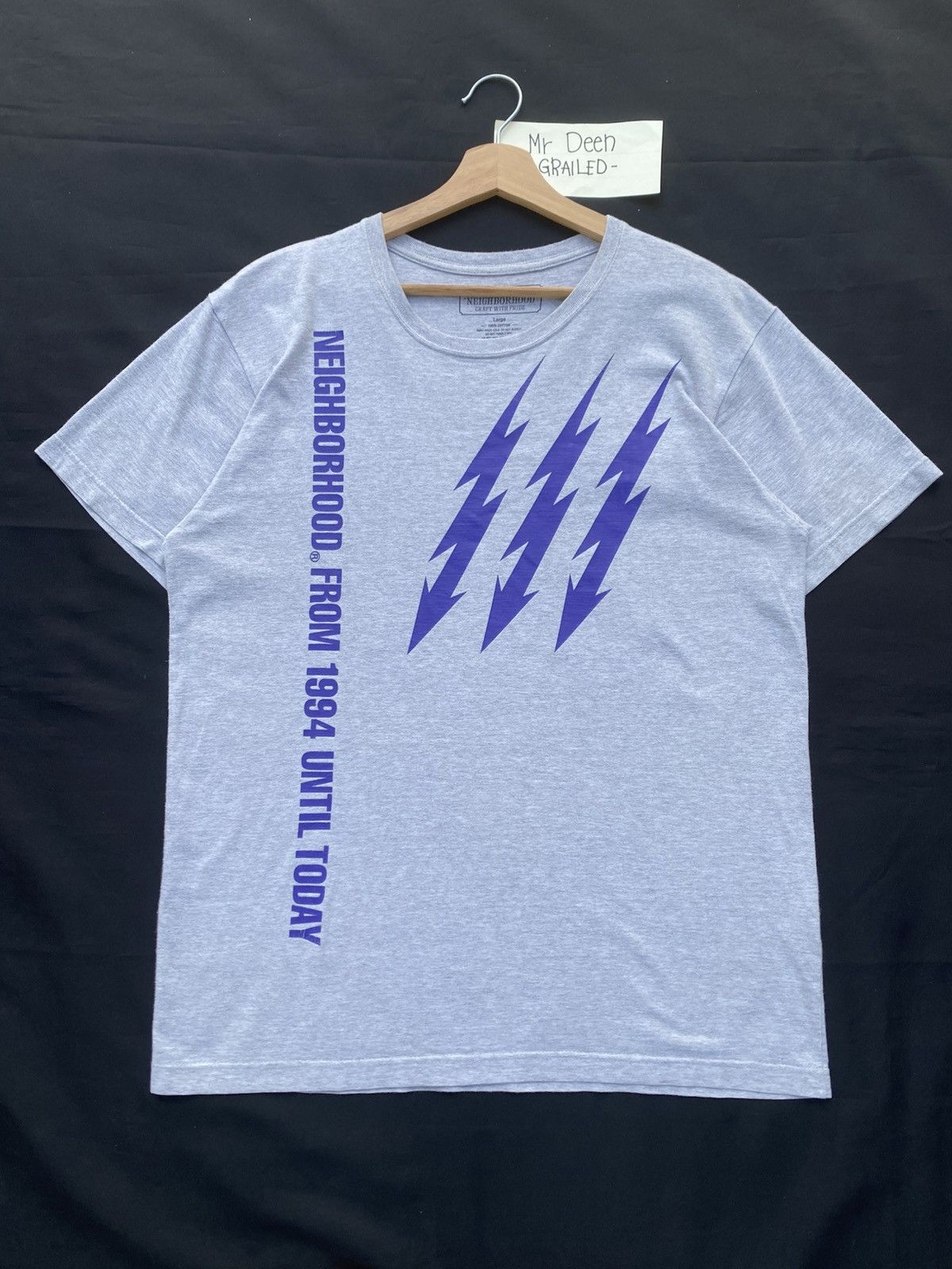 Neighborhood Rare Neighborhood Familia Japanese Brand Grey Tshirt Size US L / EU 52-54 / 3 - 2 Thumbnail