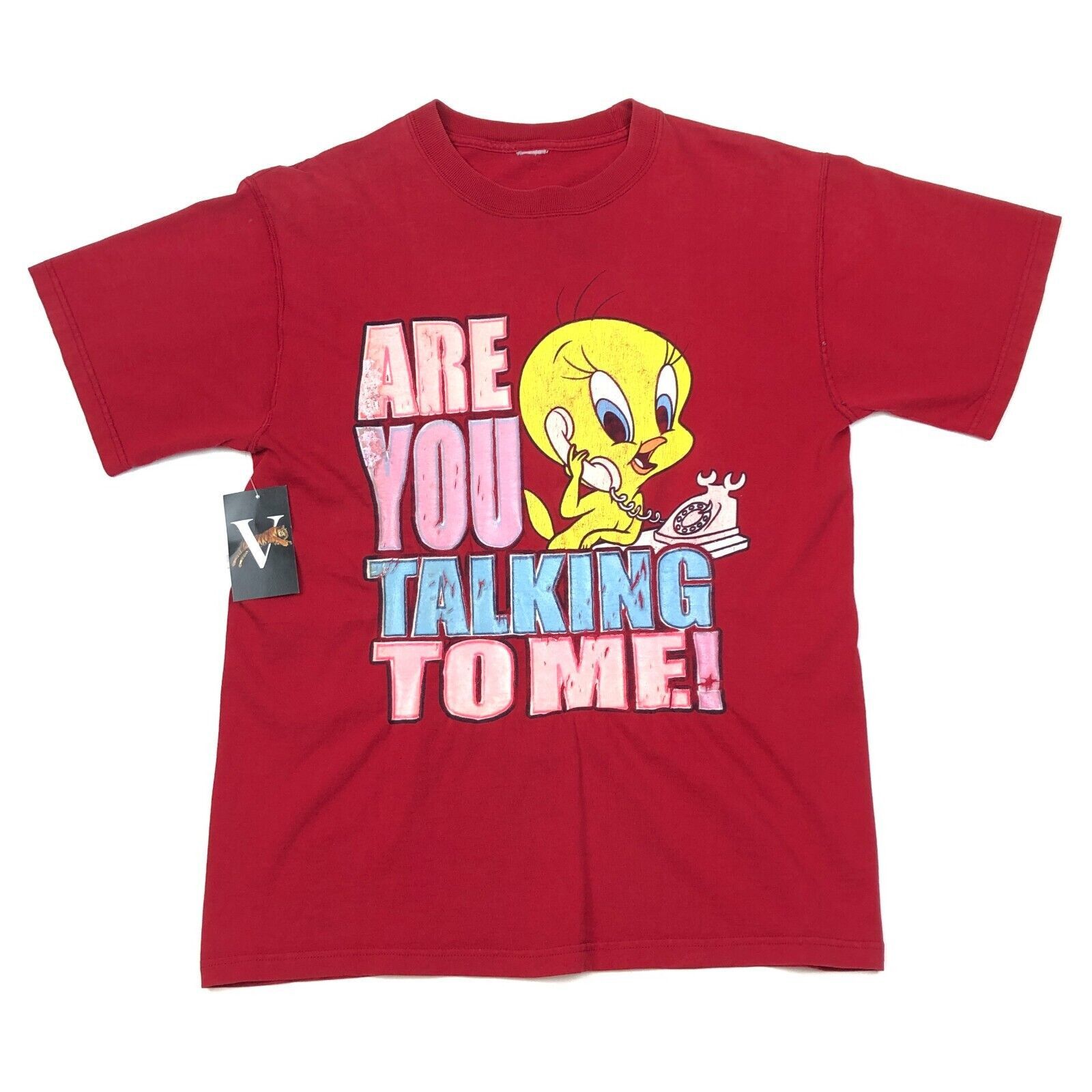 Vintage × Warner Bros Vintage 90s Looney Tunes Tweety Are You Talking To Me Tee Size US L / EU 52-54 / 3 - 1 Thumbnail
