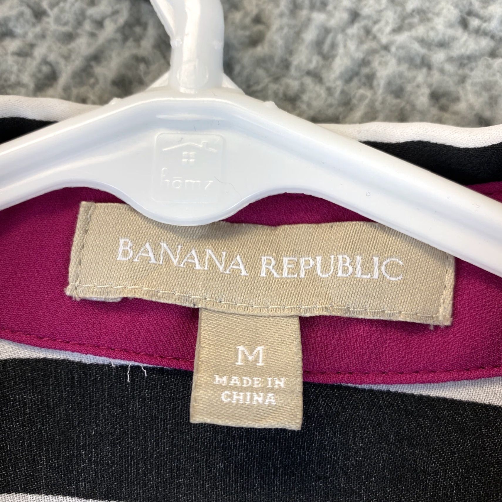 Banana Republic Banana Republic Shirt Women’s M Blouse Black Striped Light Weight Tunic /74-23 Size M / US 6-8 / IT 42-44 - 4 Thumbnail