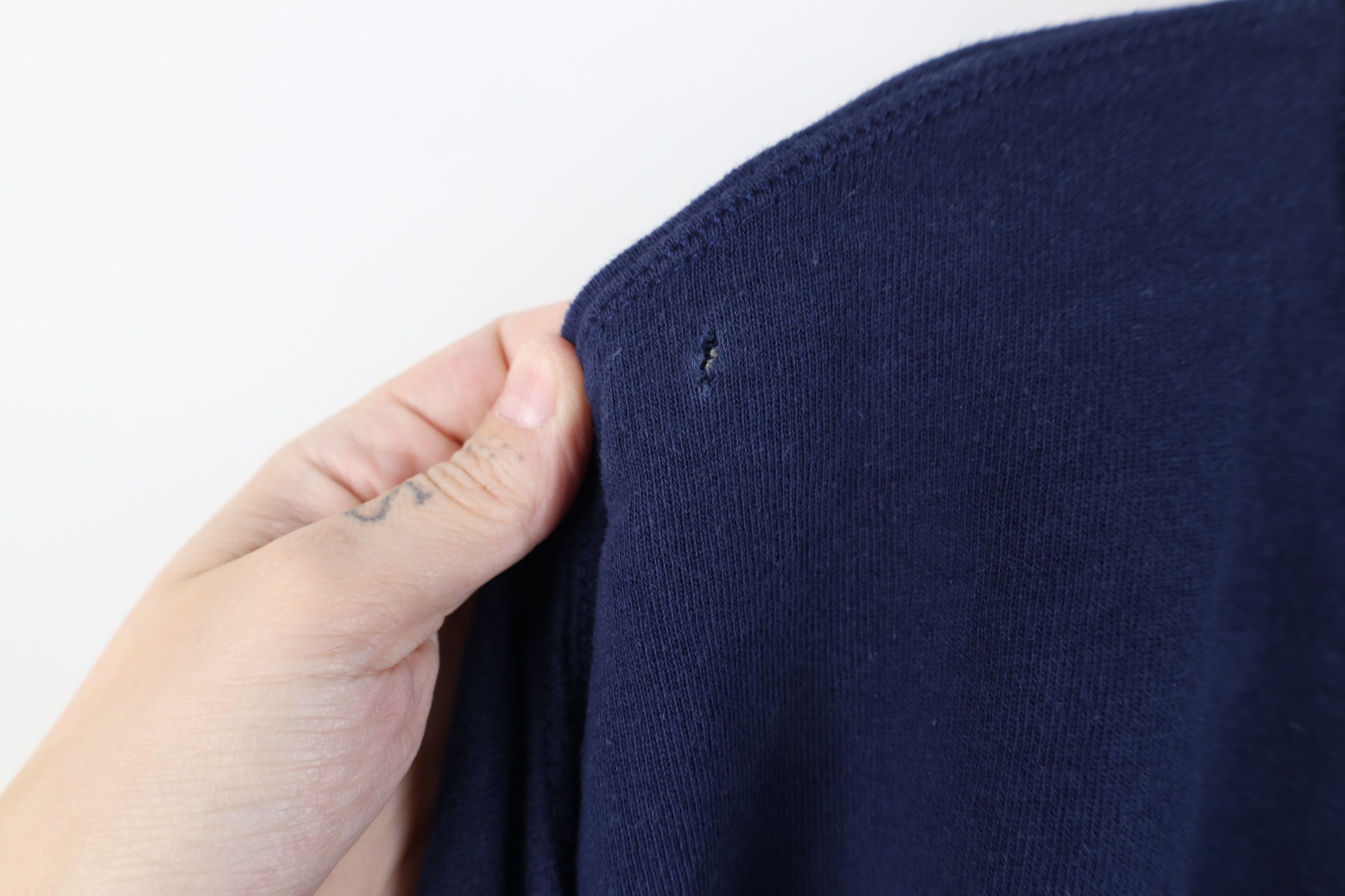 Vintage Deadstock Vintage 90s Streetwear Terry Sweatshirt Blue Size US XL / EU 56 / 4 - 6 Thumbnail