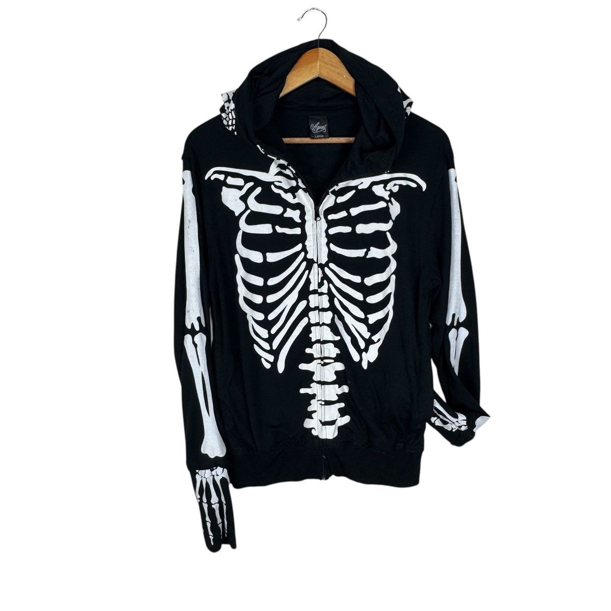Japanese Brand ☀️AGENT SKELETON HOODIE ZIP SWEATER Size US M / EU 48-50 / 2 - 7 Thumbnail