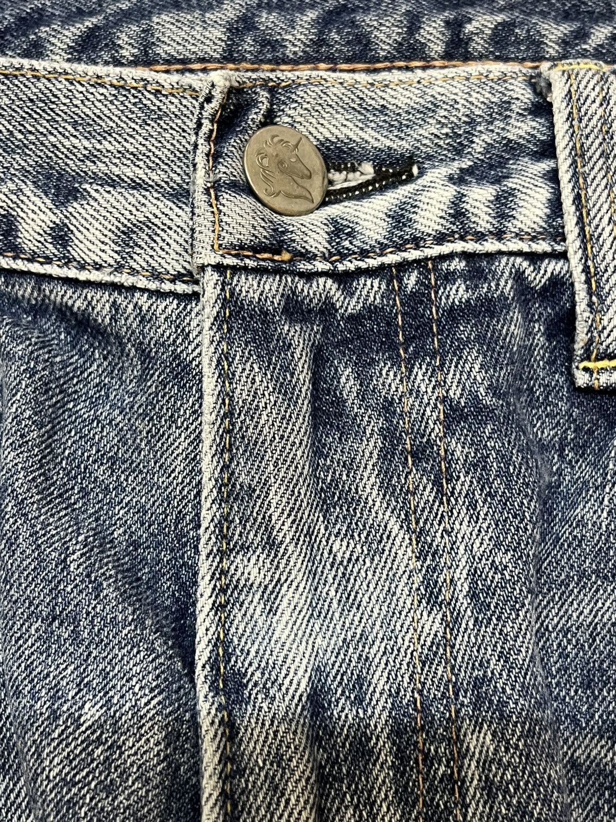 Hysteric Glamour Vintage RNATIVE Acid Wash Grunge Distressed Denim Size US 33 - 9 Thumbnail