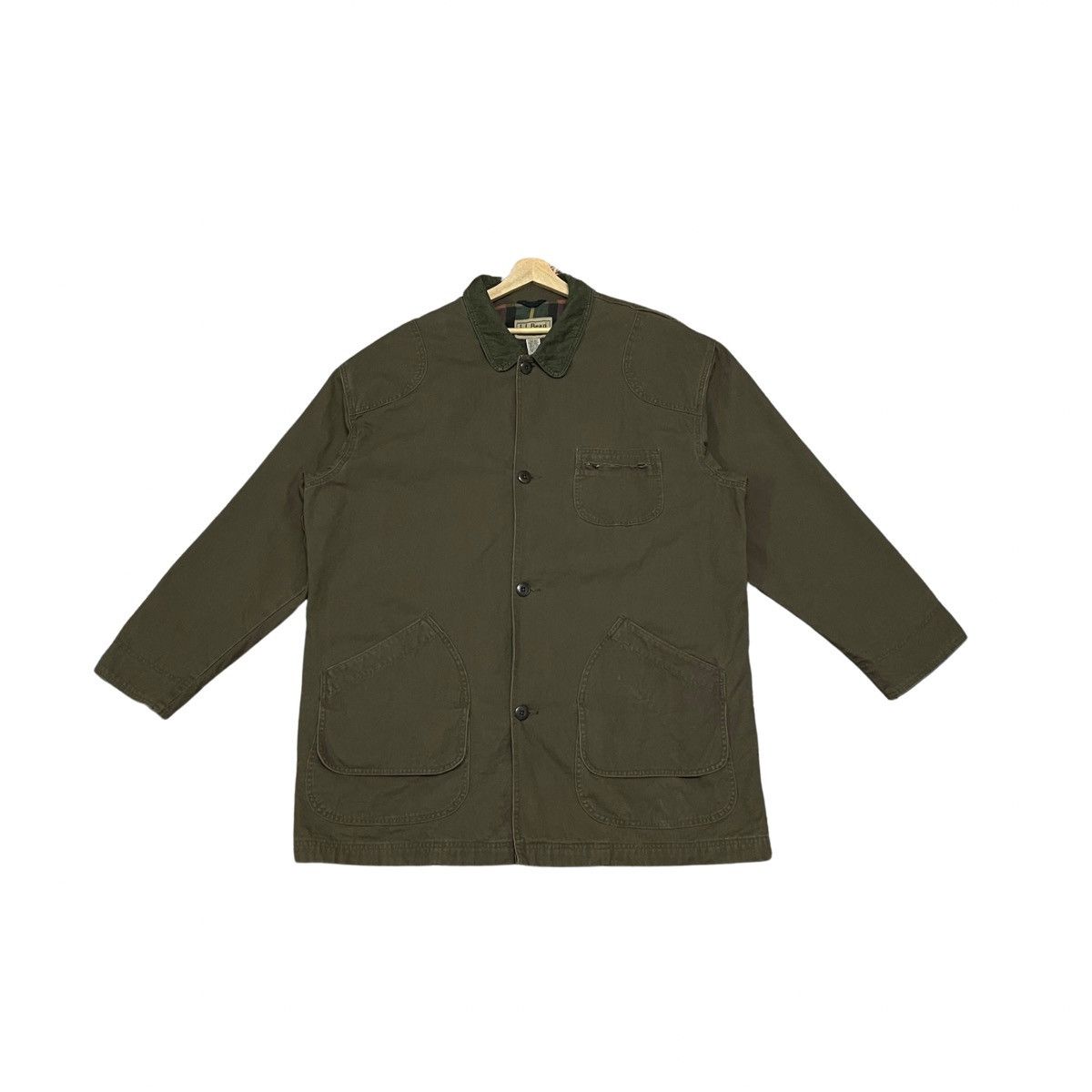L.L. Bean Vintage L.L. Bean Green Duck Worker Chore Hunting Jacket Size US XXL / EU 58 / 5 - 2 Thumbnail