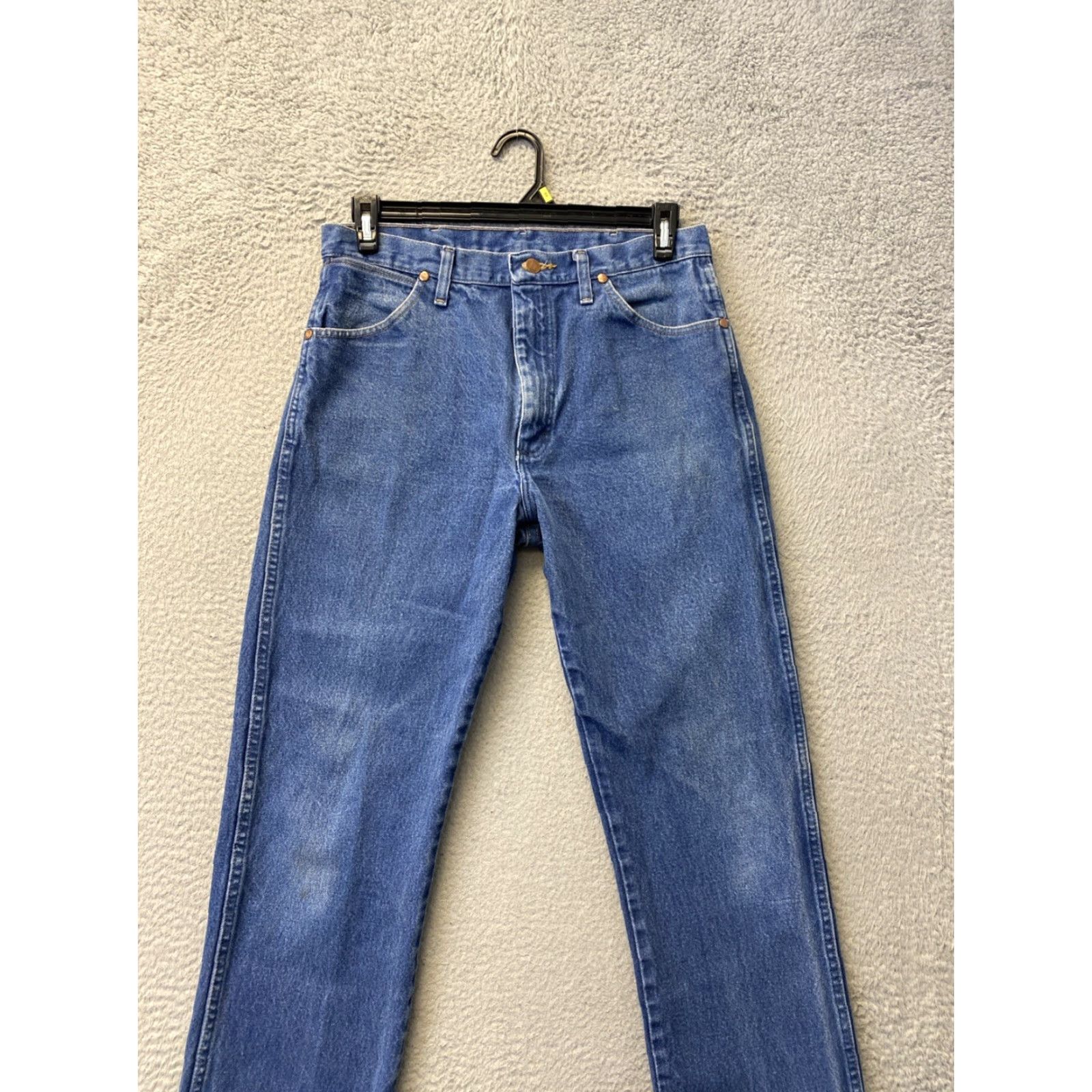 Wrangler VINTAGE Wrangler Jeans Work Pants Blue 32 x 32 Heavy Duty Straight Fit Outdoors Mens Size US 32 / EU 48 - 6 Thumbnail
