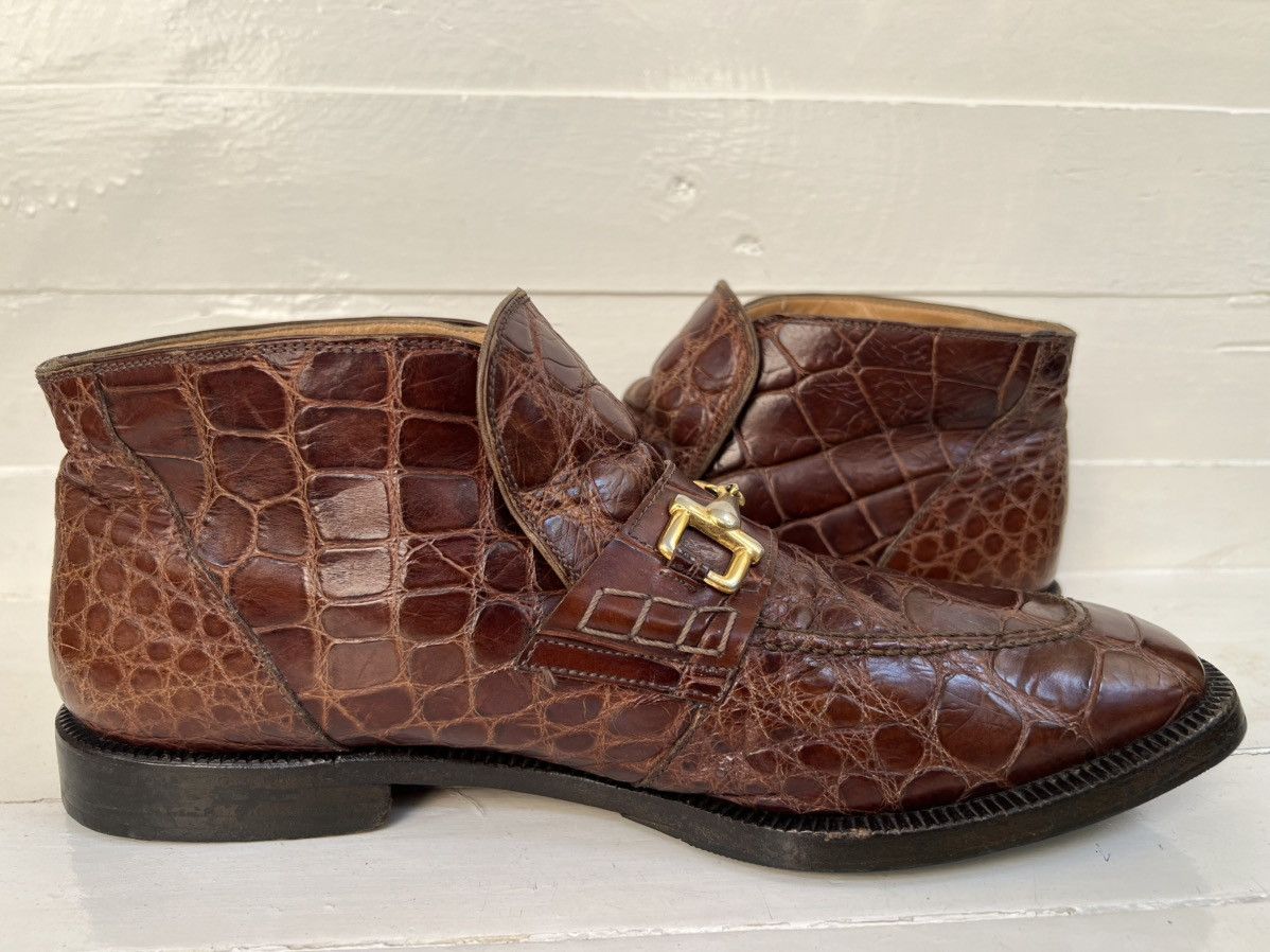 Mauri MAURI M Collection Horsebit Red Genuine Alligator Men’s Boot Size US 10 / EU 43 - 9 Thumbnail