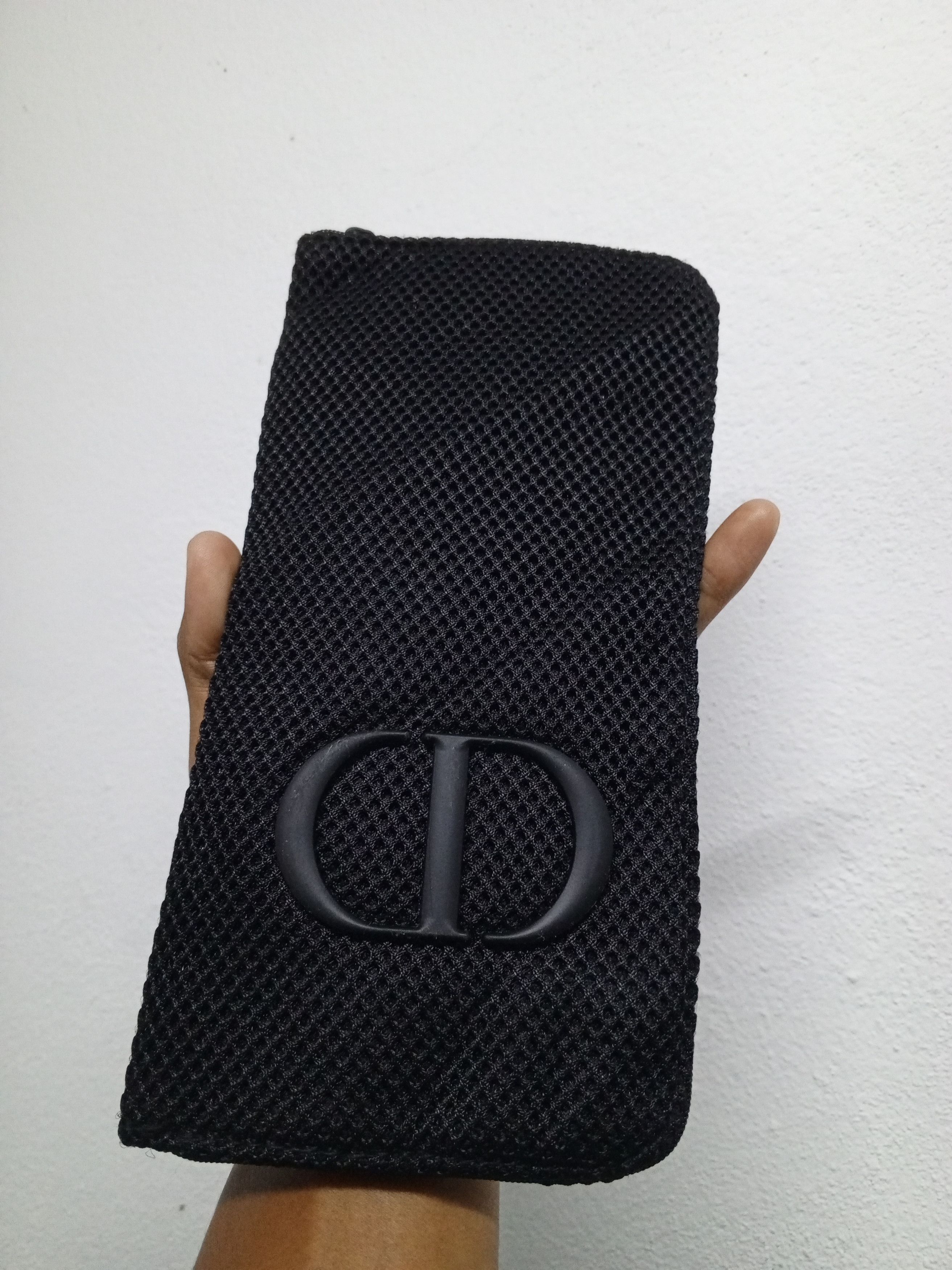 Dior Christian Dior Brush Holder Mesh Pouch Black Logo 12×23×1cm Size ONE SIZE - 1 Thumbnail
