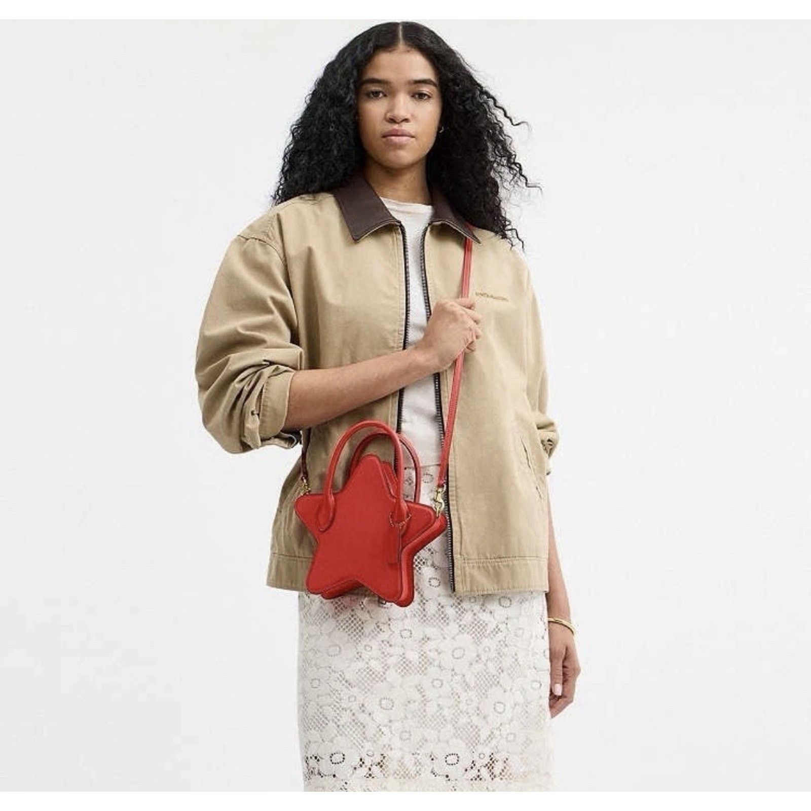 Coach NWT Coach Star Shape Bag red Glovetanned Leather CP234 Size ONE SIZE - 12 Thumbnail