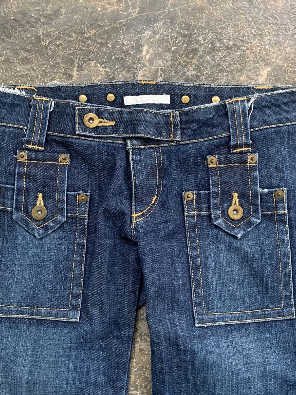 Beauty Beast × If Six Was Nine × Japanese Brand Charm cult fioat made in japan flare denim Size 29" - 3 Thumbnail