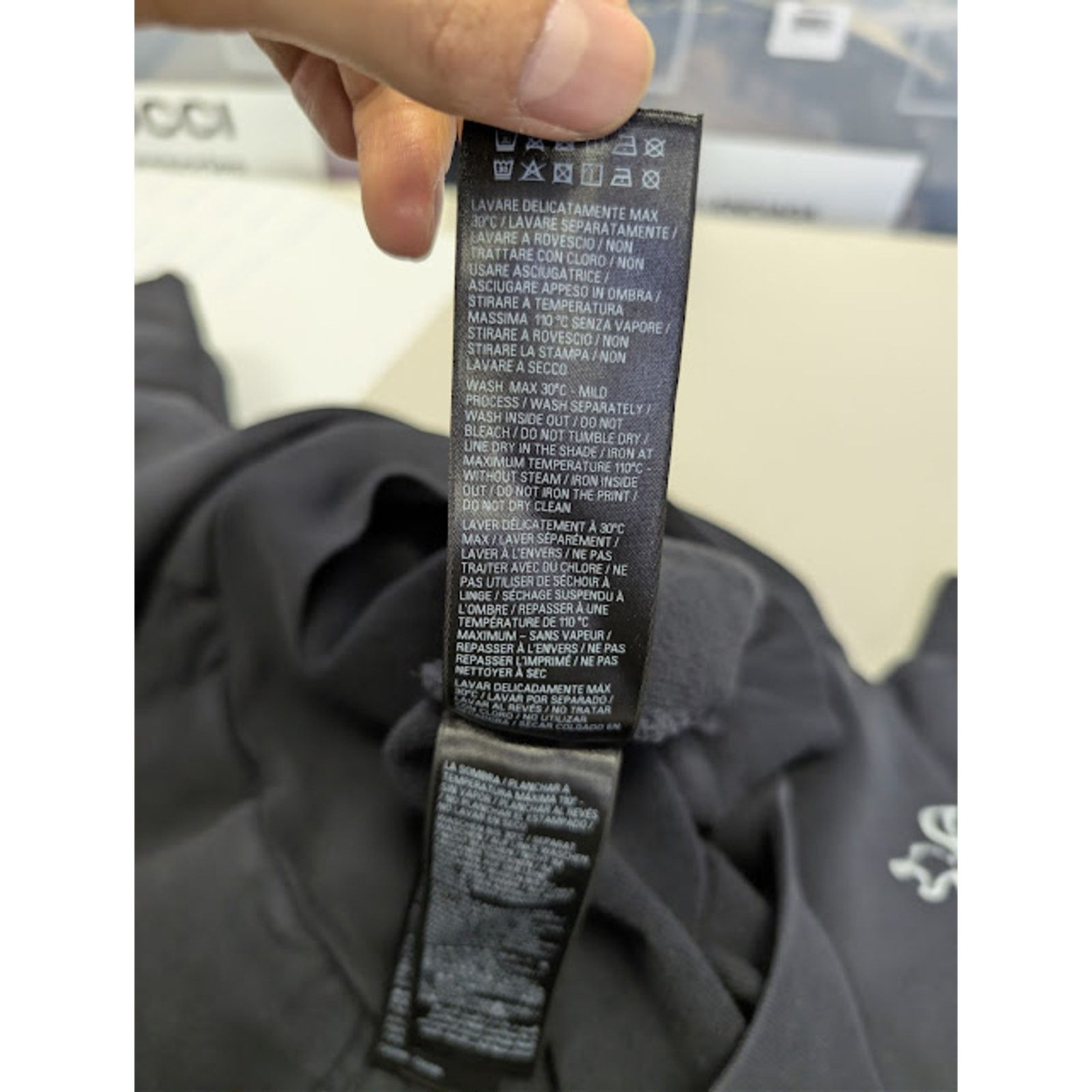 Balenciaga o1rshd1 Q:2 / DIY Metal Outline Large Fit Hoodie Faded Black Size US XL / EU 56 / 4 - 16 Thumbnail