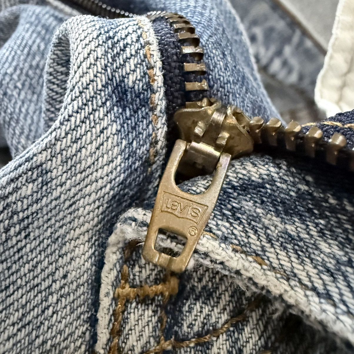Levi's Vintage Clothing Vintage 80s 503-0217 Light Faded Washed Distressed Denim Size US 31 - 17 Thumbnail