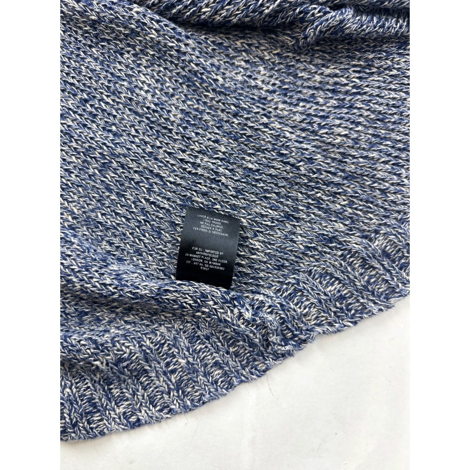 Arrow Sparrow Cardigan Womens Small Blue Heather Open Front Casual Sweater with Pockets Size S / US 4 / IT 40 - 5 Thumbnail