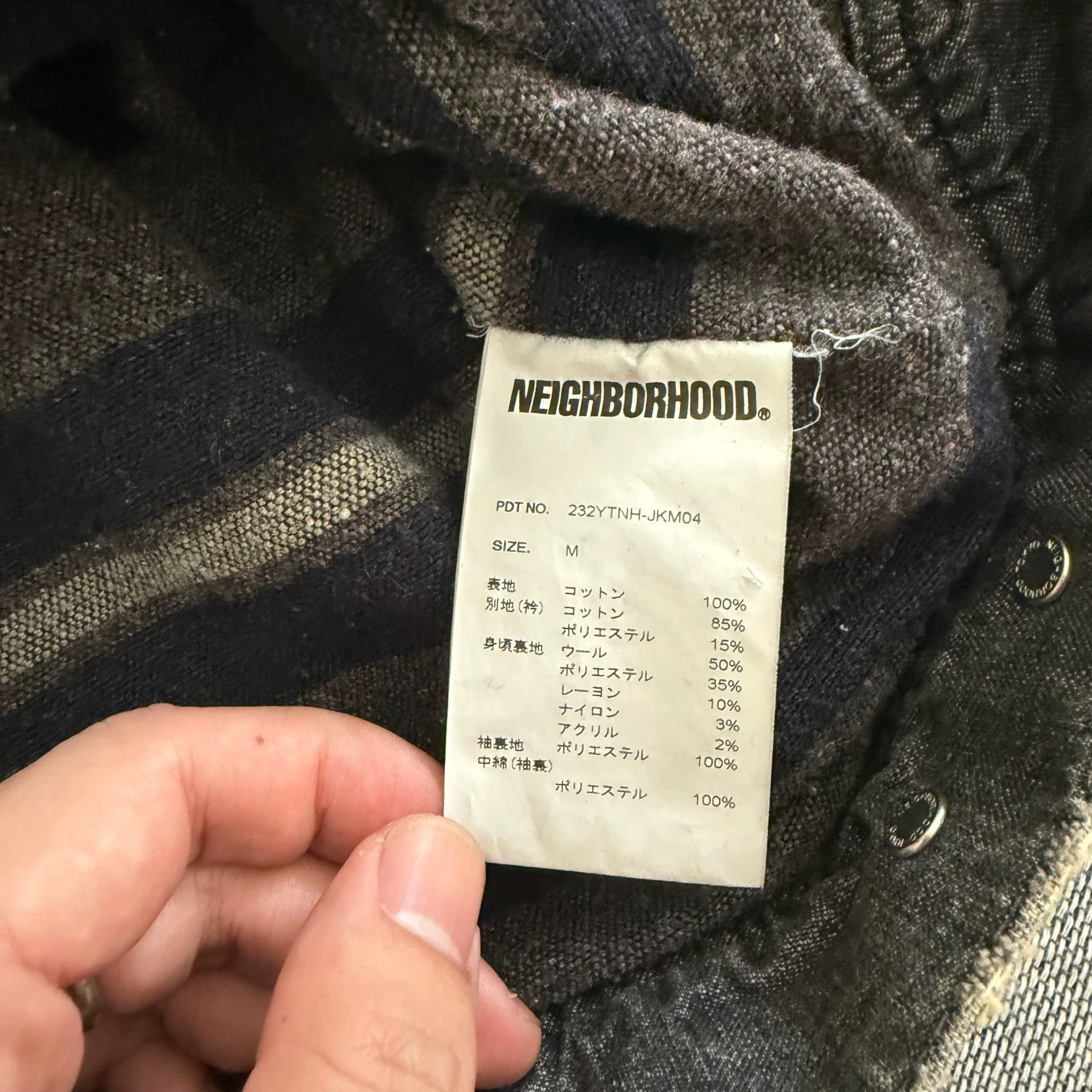 Neighborhood NBHD 23AW Savage Distressed Denim Jacket Black M Size US M / EU 48-50 / 2 - 5 Thumbnail
