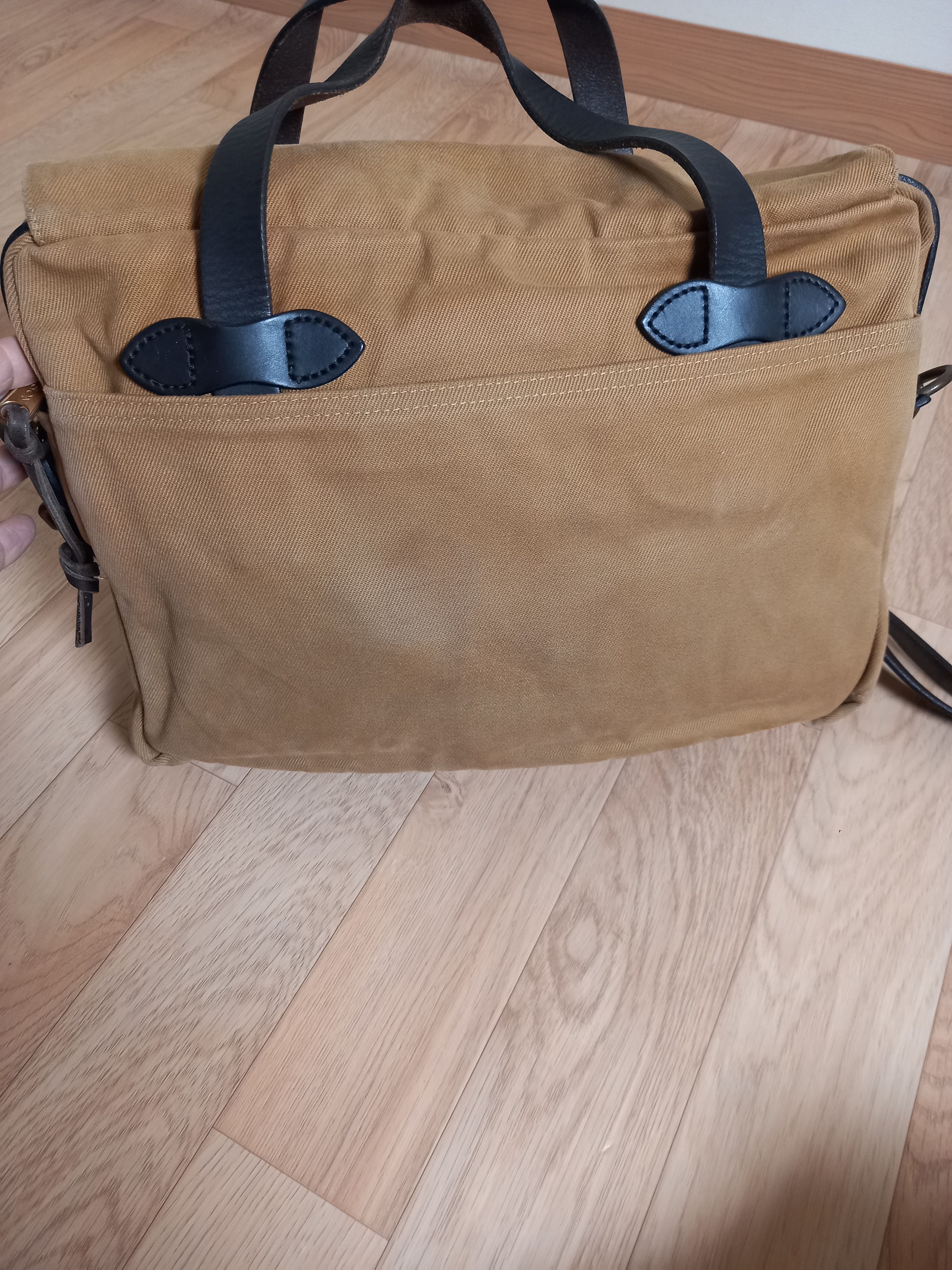 Filson Filson Rugged Twill 256 Briefcase - Tan (Made in USA) Size ONE SIZE - 3 Thumbnail