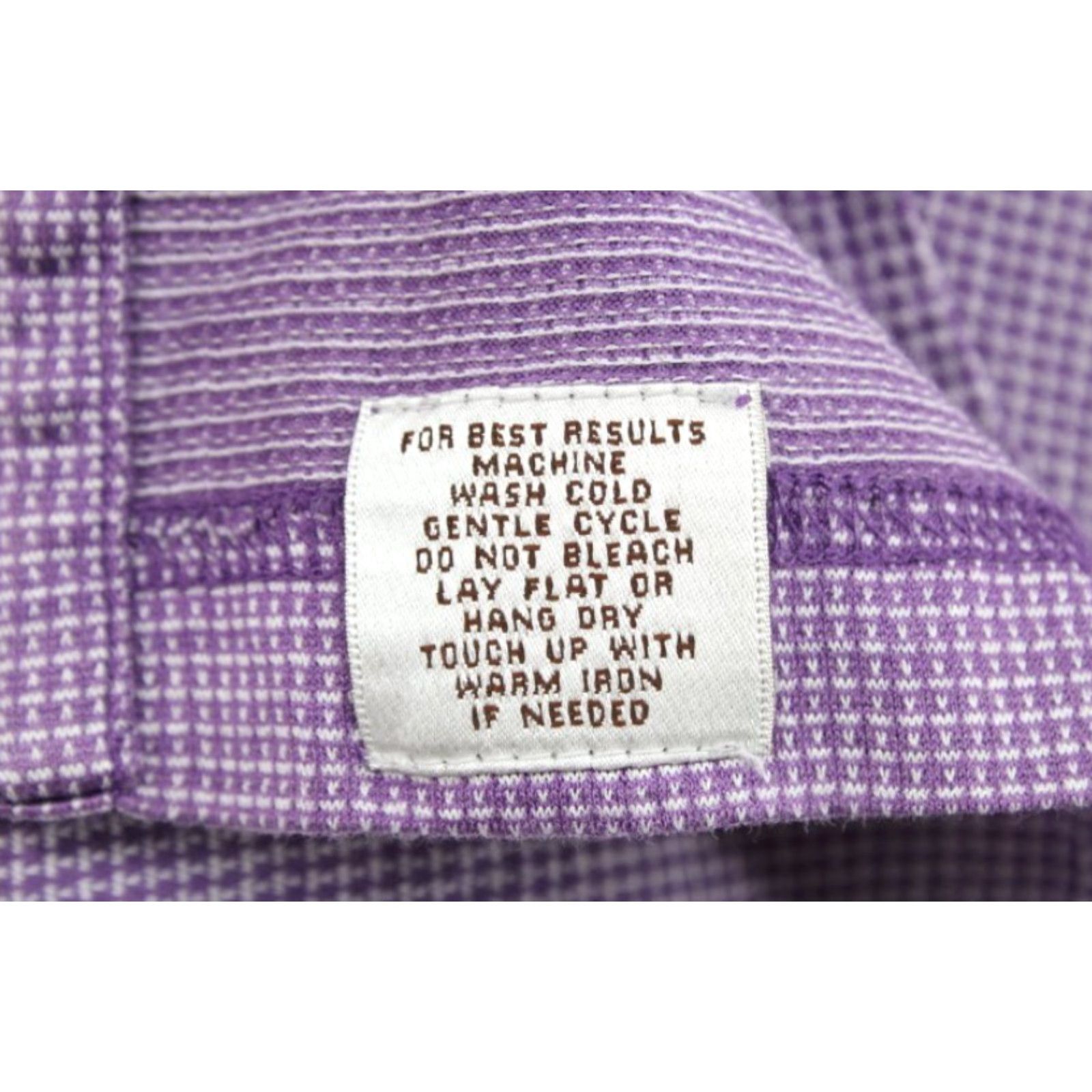 Peter Millar Peter Millar Polo Shirt Men's XL Purple Micro Check Golf Preppy Cotton MF16K08S Size US XL / EU 56 / 4 - 6 Thumbnail