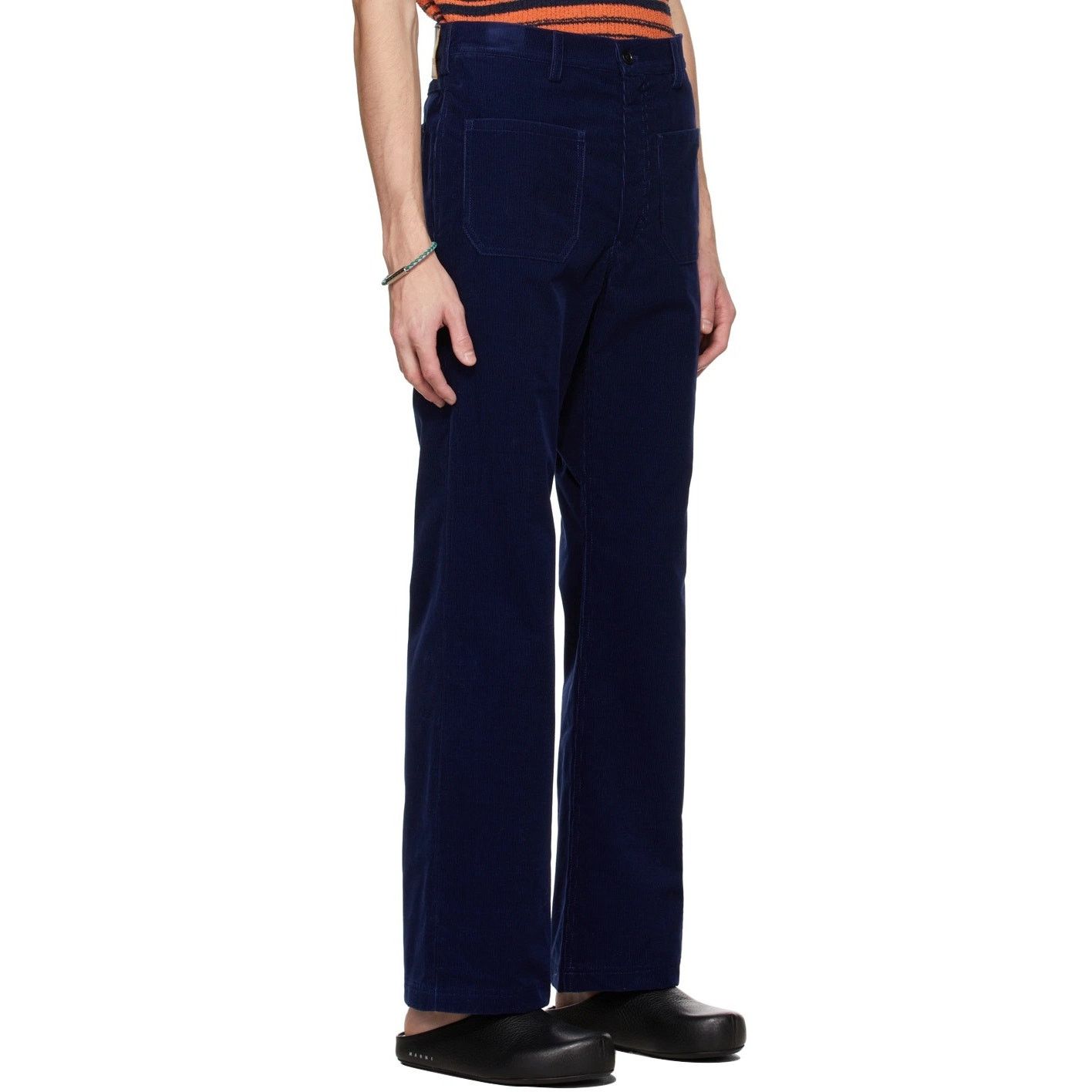 Marni NWT Marni Navy Corduroy Trousers size 54IT/38 US $750 Size US 38 / EU 54 - 2 Thumbnail